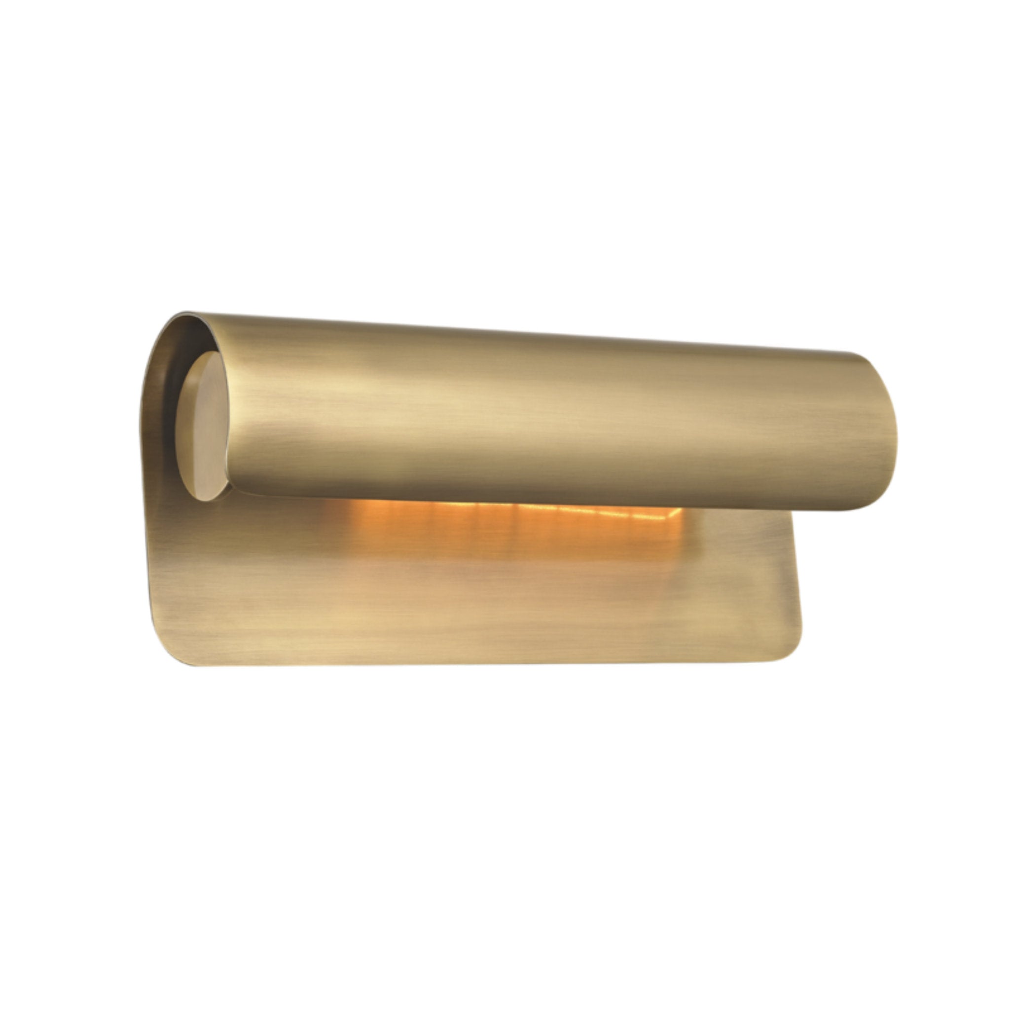 Accord 1-Light Wall Sconce in Aged Brass 5.5L x 5.5W x 13H