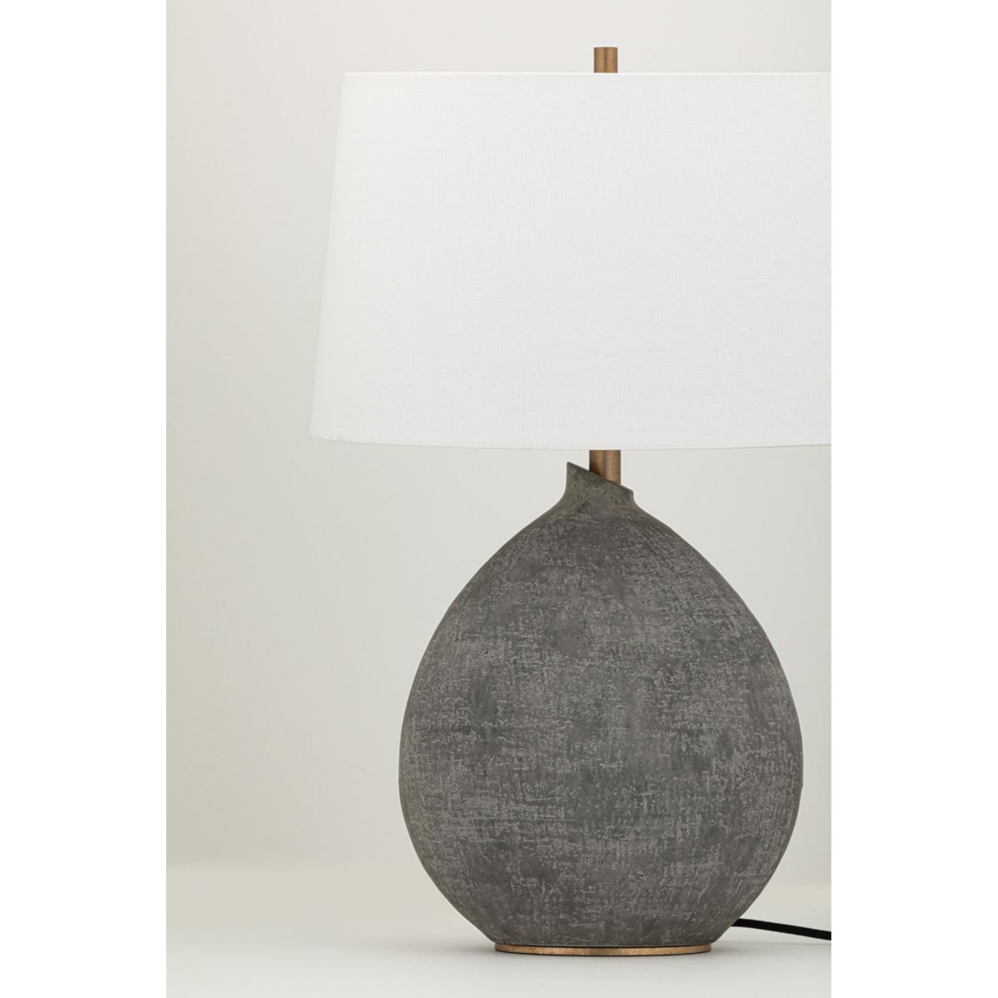 Denali 1-Light Table Lamp in White 12L x 19W x 28.75H