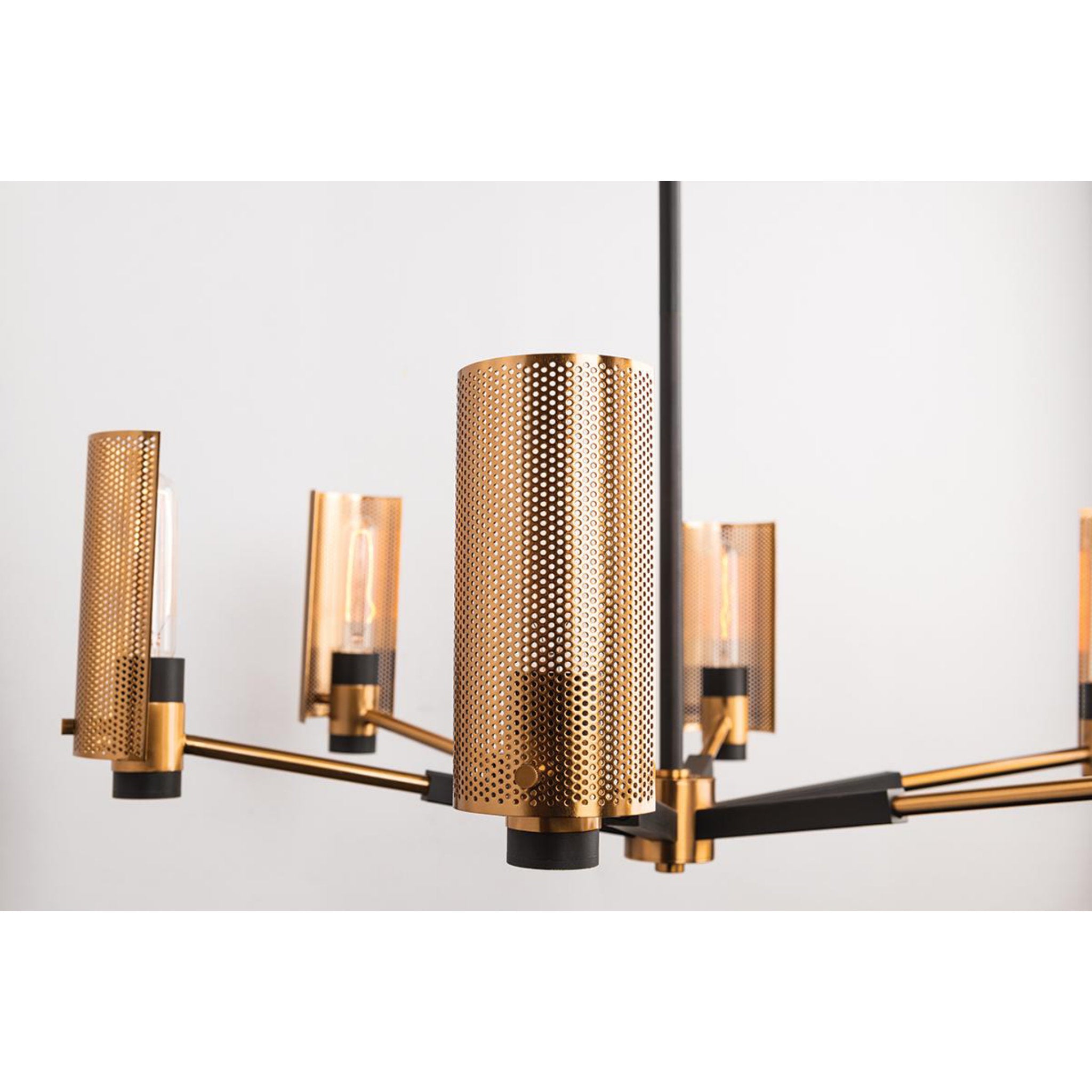 Pilsen 6-Light Chandelier in Soft Off Black 30W x 14.5H