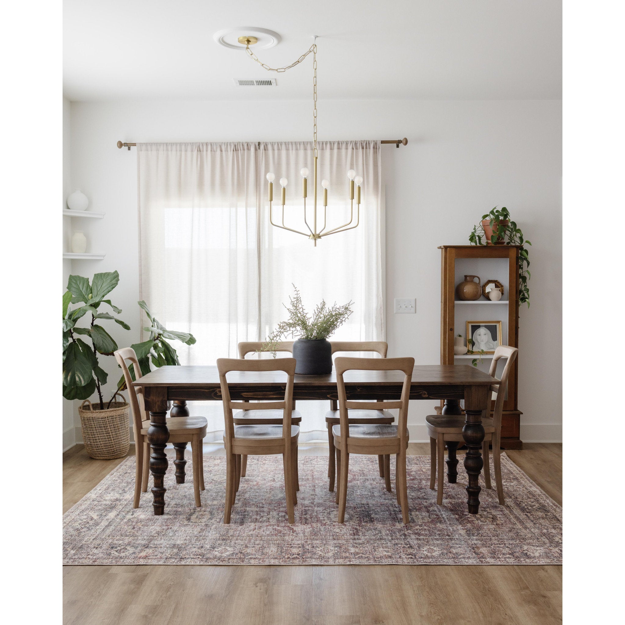 Bailey 6-Light Chandelier in Aged Brass 26.75L x 24W x 23.5H