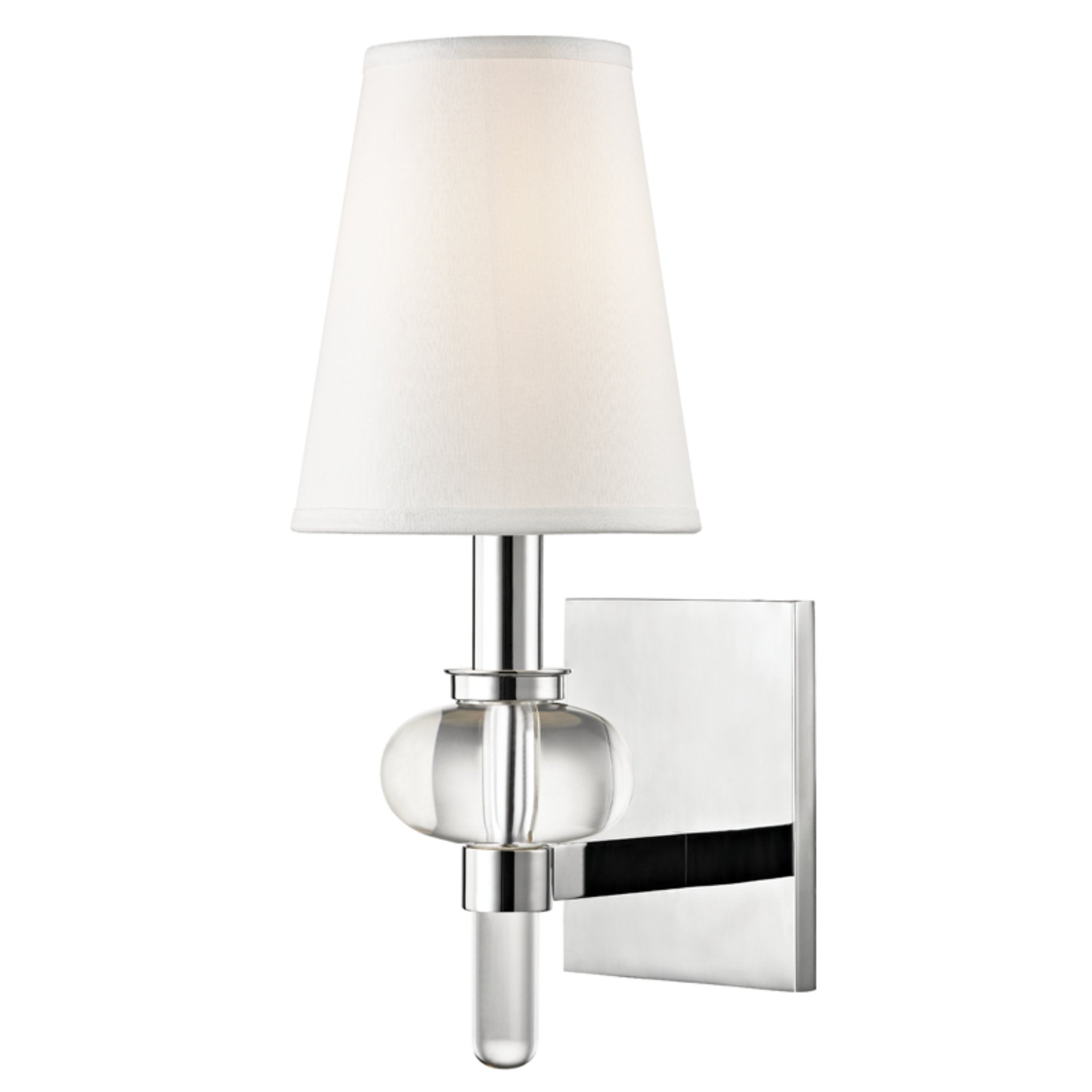 Luna 1-Light Wall Sconce in Polished Chrome 5.5L x 5.5W x 14H