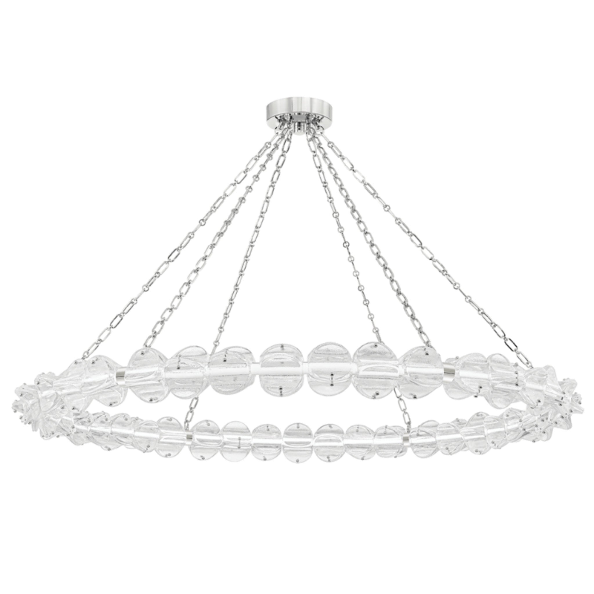 Lindley 1-Light Chandelier in Polished Nickel 54.5L x 54.5W x 4.625H