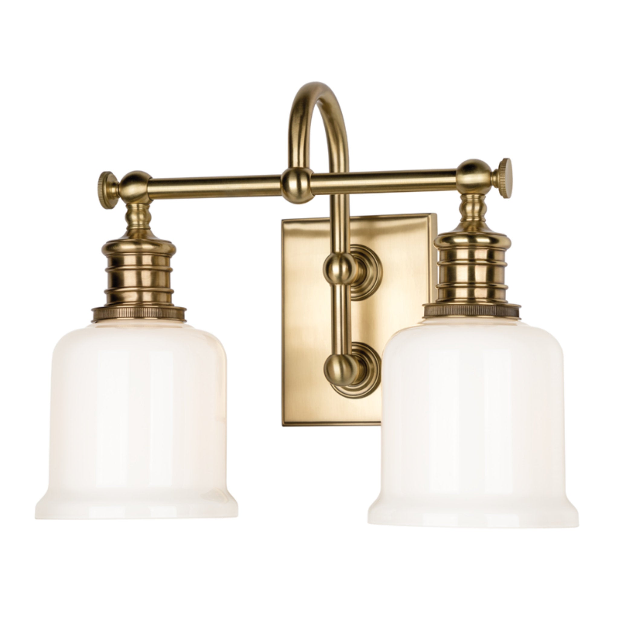 Keswick 2-Light Bath and Vanity in Aged Brass 13.5W x 11H