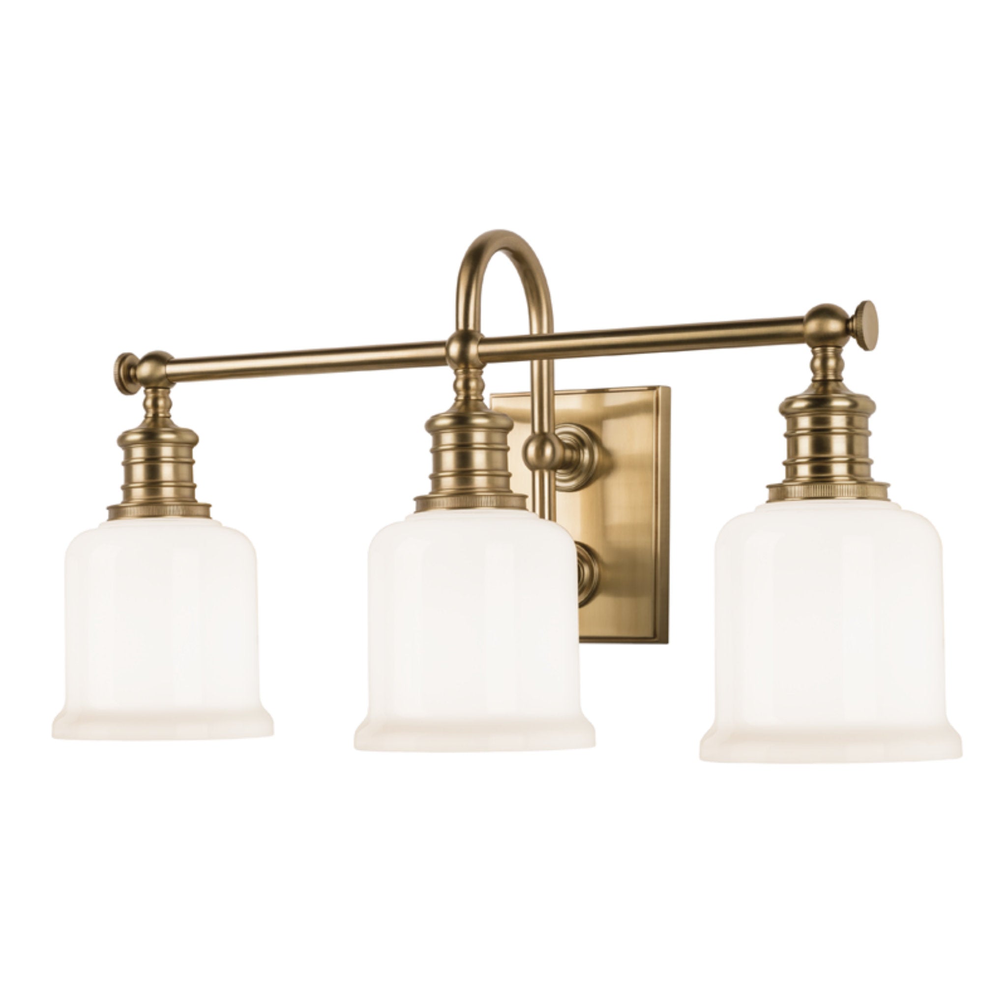 Keswick 3-Light Bath and Vanity in Aged Brass 21L x 21W x 11H