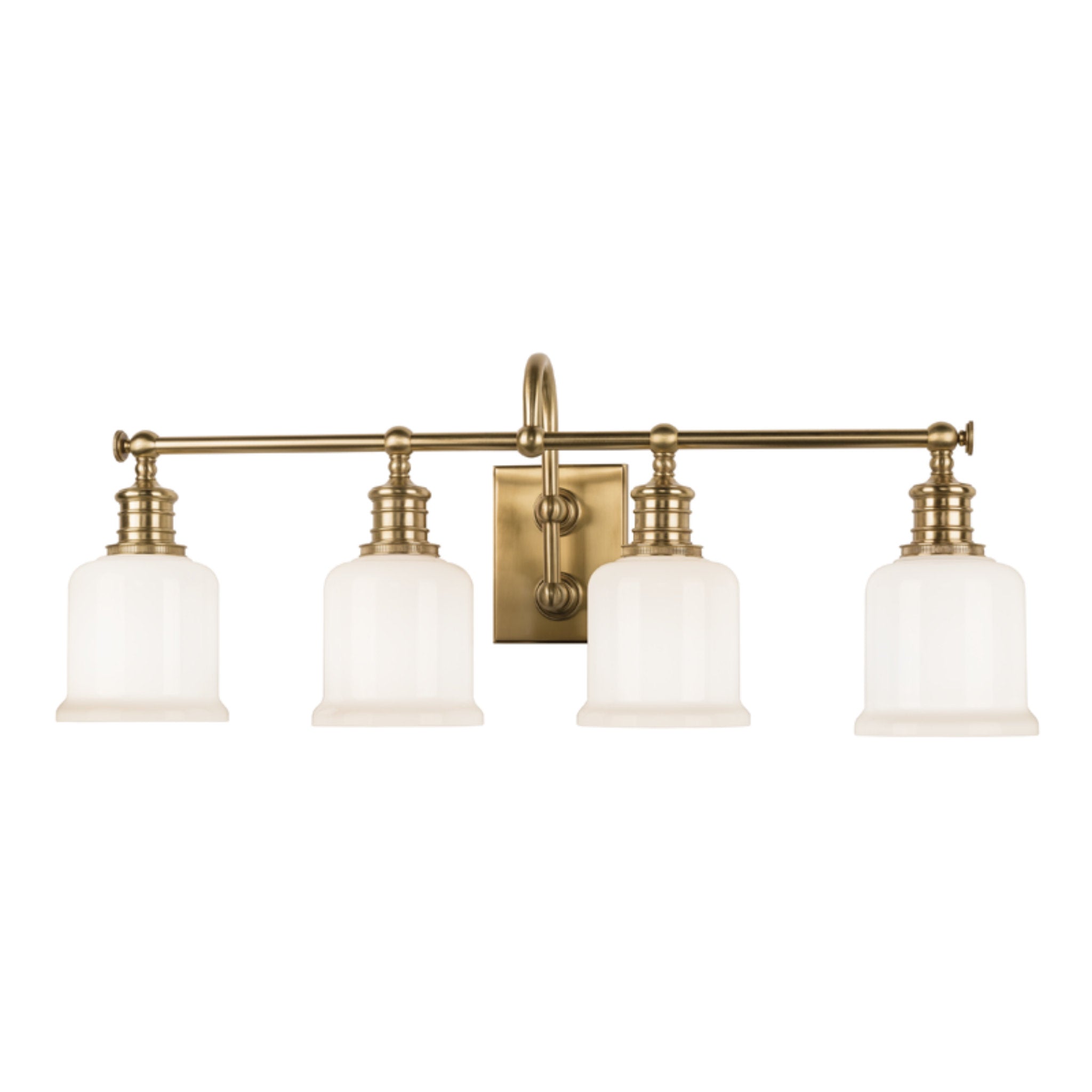 Keswick 4-Light Bath and Vanity in Aged Brass 29L x 29W x 11H