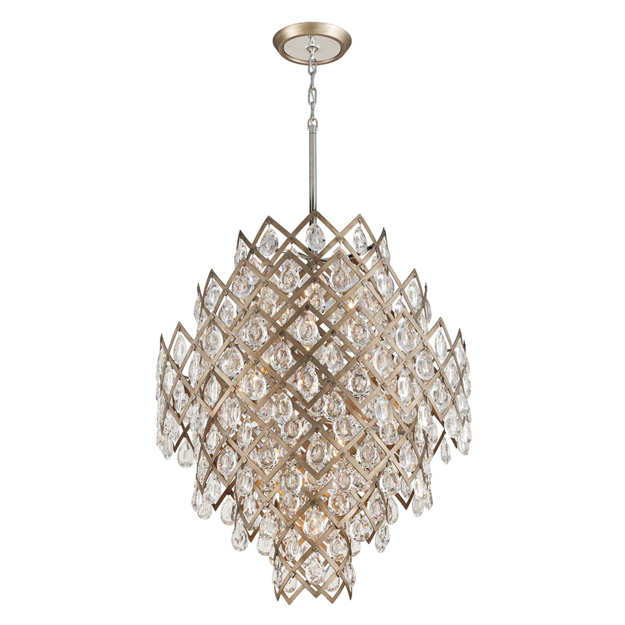 Tiara 11-Light Chandelier in Vienna Bronze 32.25L x 32.25W x 39H