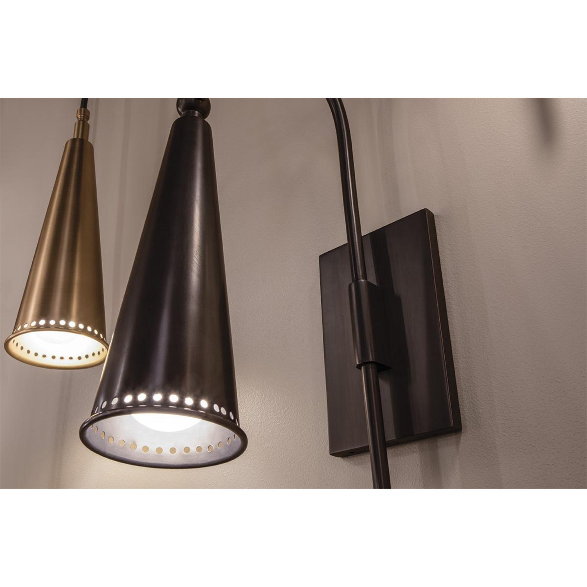 Alva 1-Light Wall Sconce in Old Bronze 4.25L x 4.25W x 20.75H