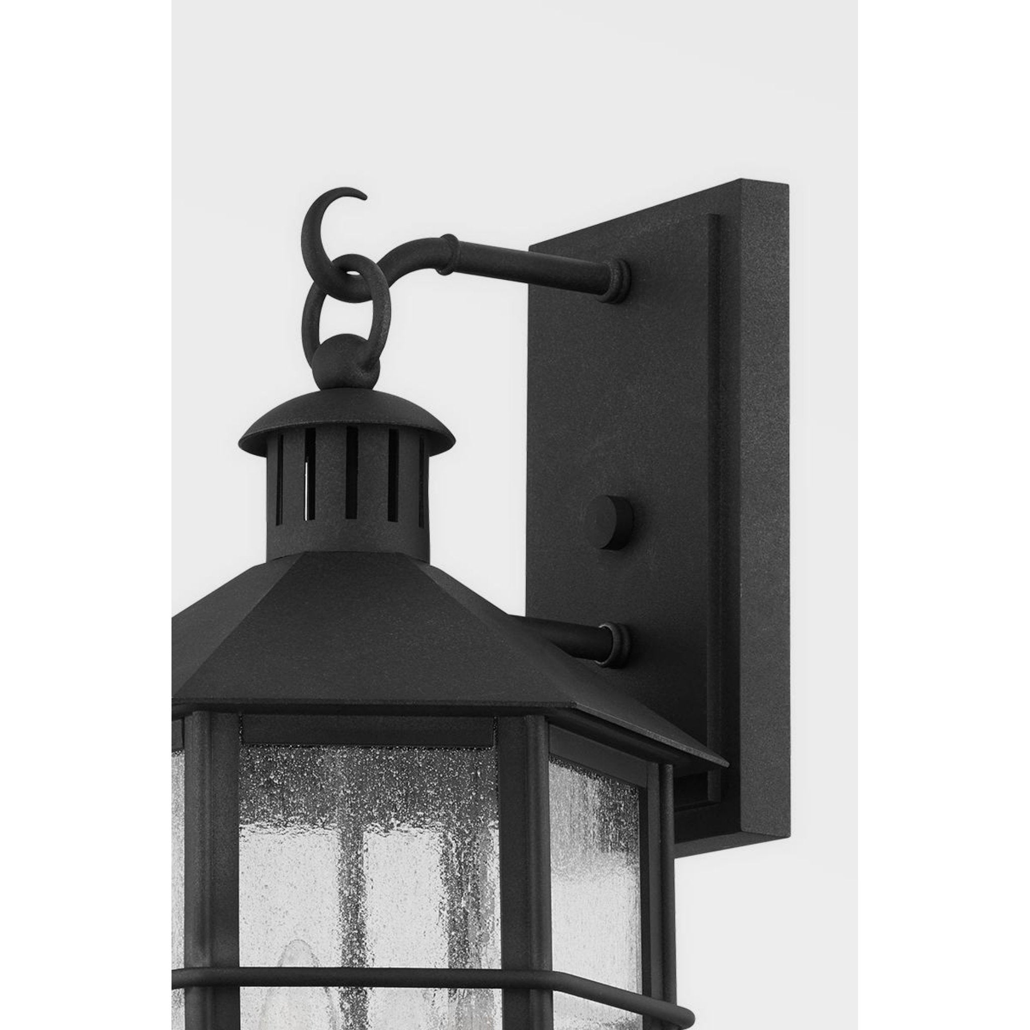 Lake County 4-Light Exterior Wall Sconce in French Iron by Mark D. Sikes 11.5W x 21H