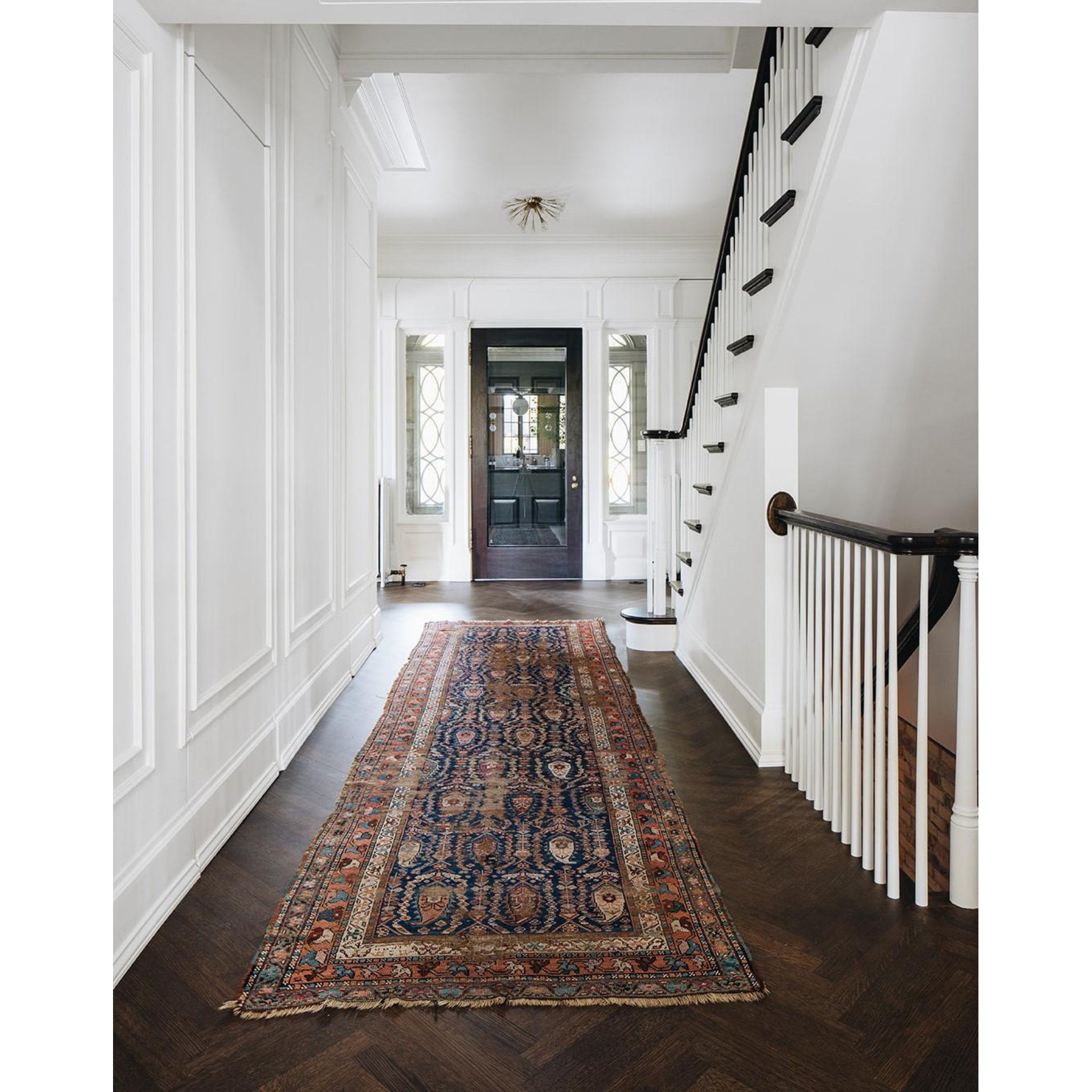 Dunkirk 4-Light Semi Flush in Aged Brass 20L x 20W x 10.75H