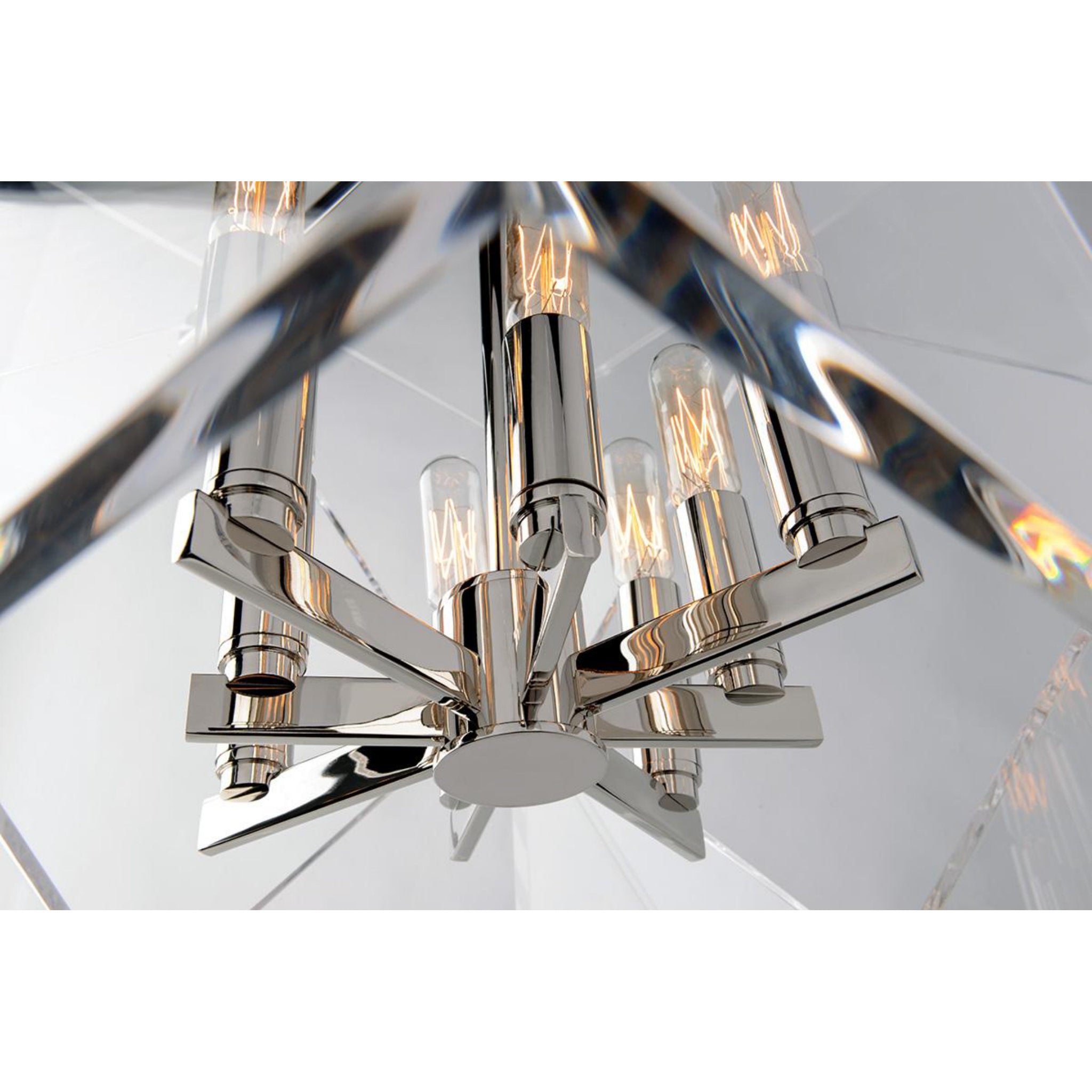 Travis 8-Light Chandelier in Aged Brass 24L x 24W x 32H