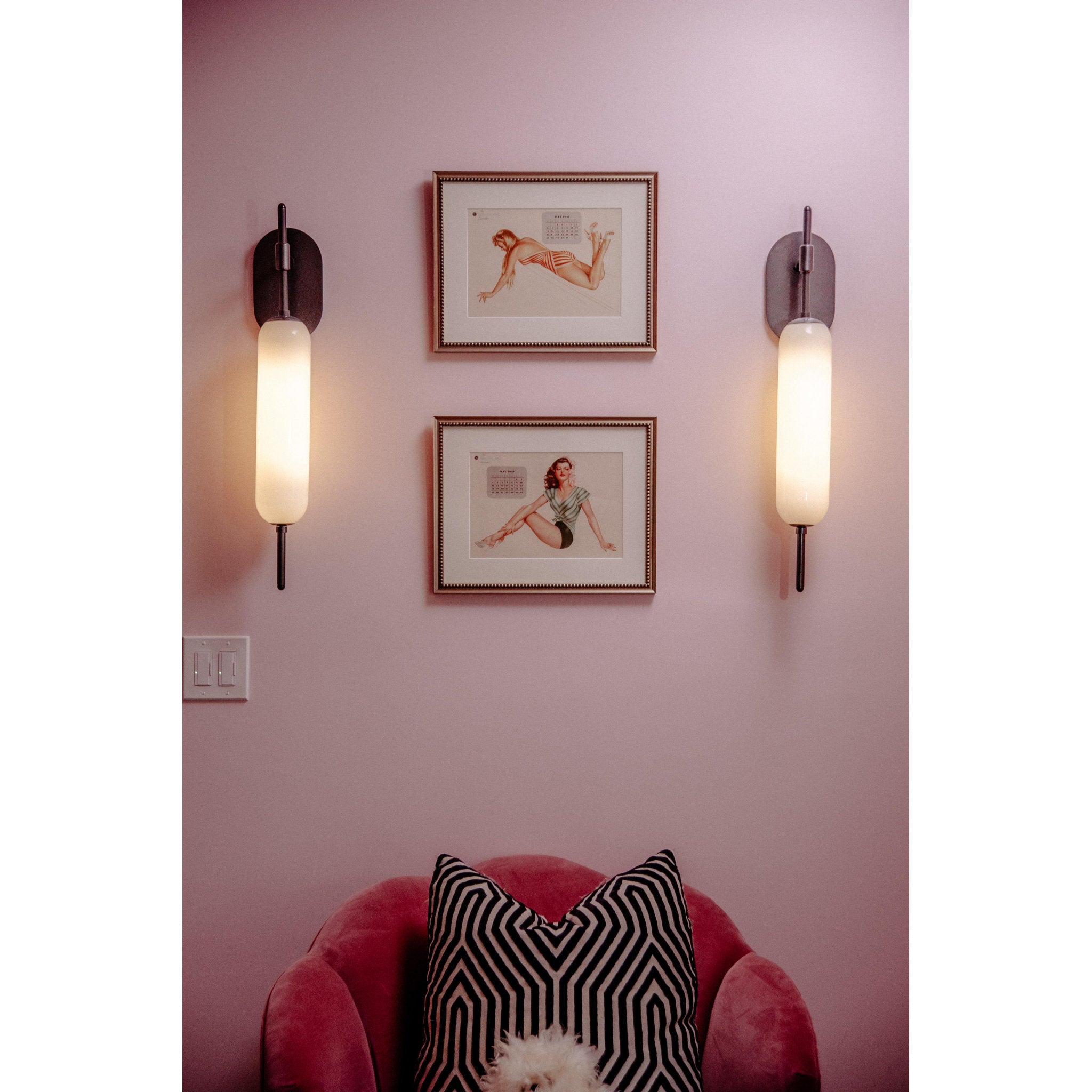 Miley 1-Light Wall Sconce in Old Bronze 4.5L x 4.75W x 29.5H