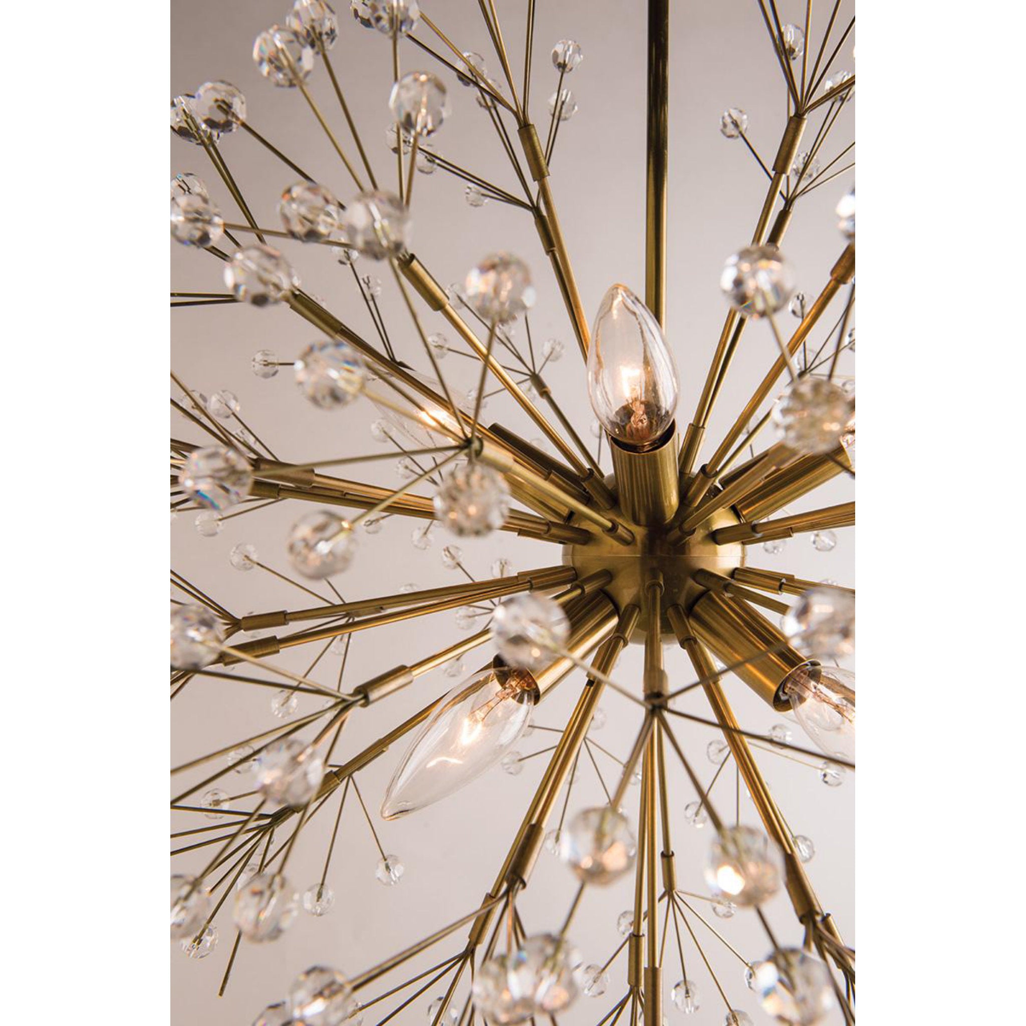 Dunkirk 10-Light Chandelier in Aged Brass 30L x 30W x 29H