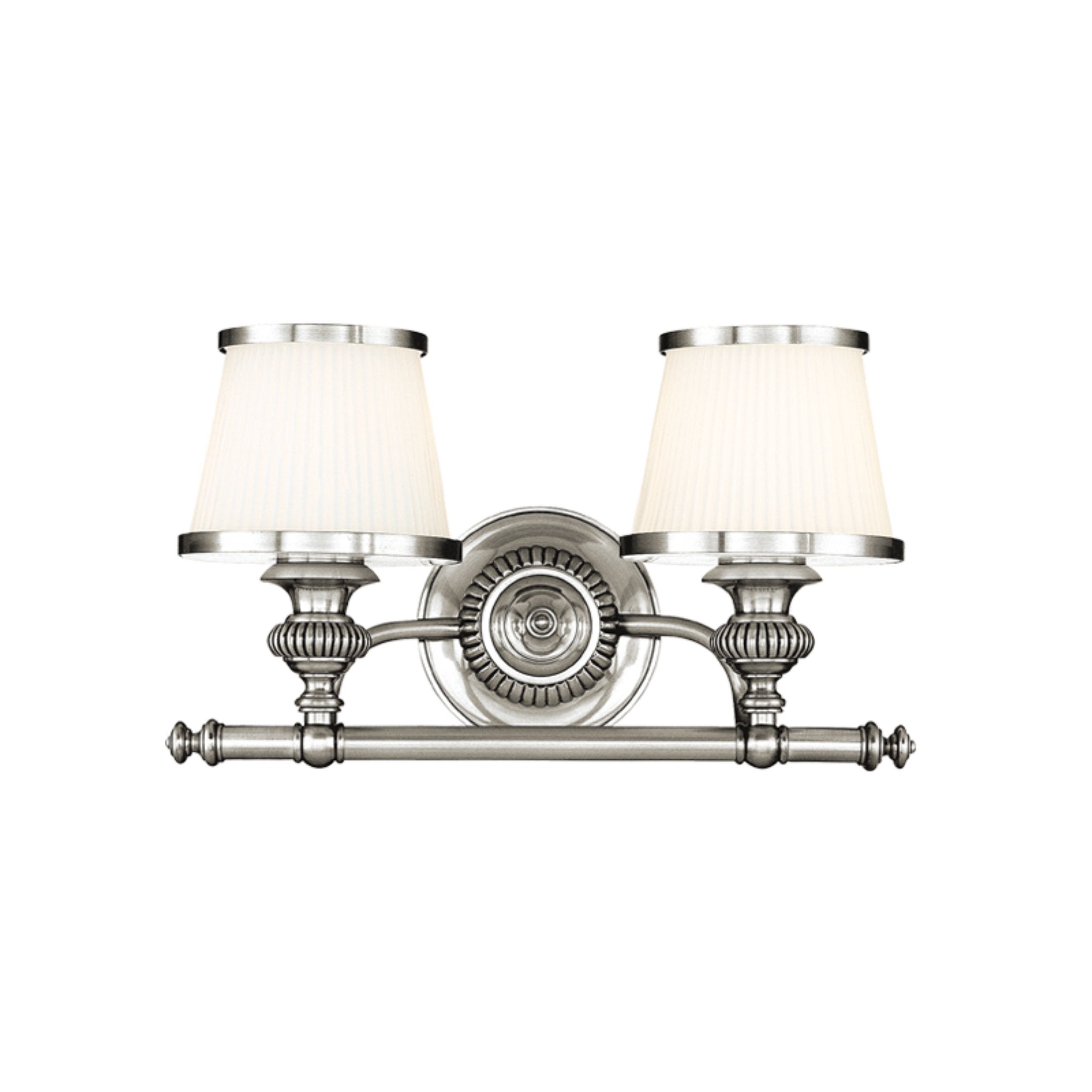 Milton 2-Light Bath and Vanity in Polished Nickel 15.5L x 15.5W x 9H