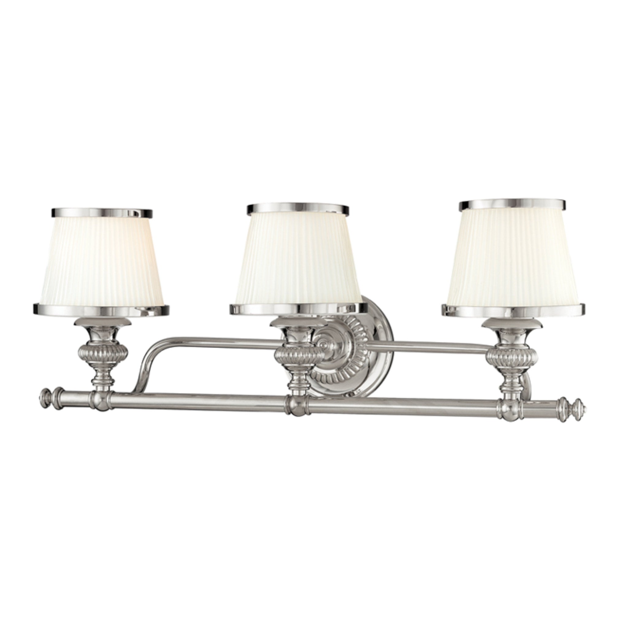 Milton 3-Light Bath and Vanity in Polished Nickel 24.75L x 24.75W x 9H