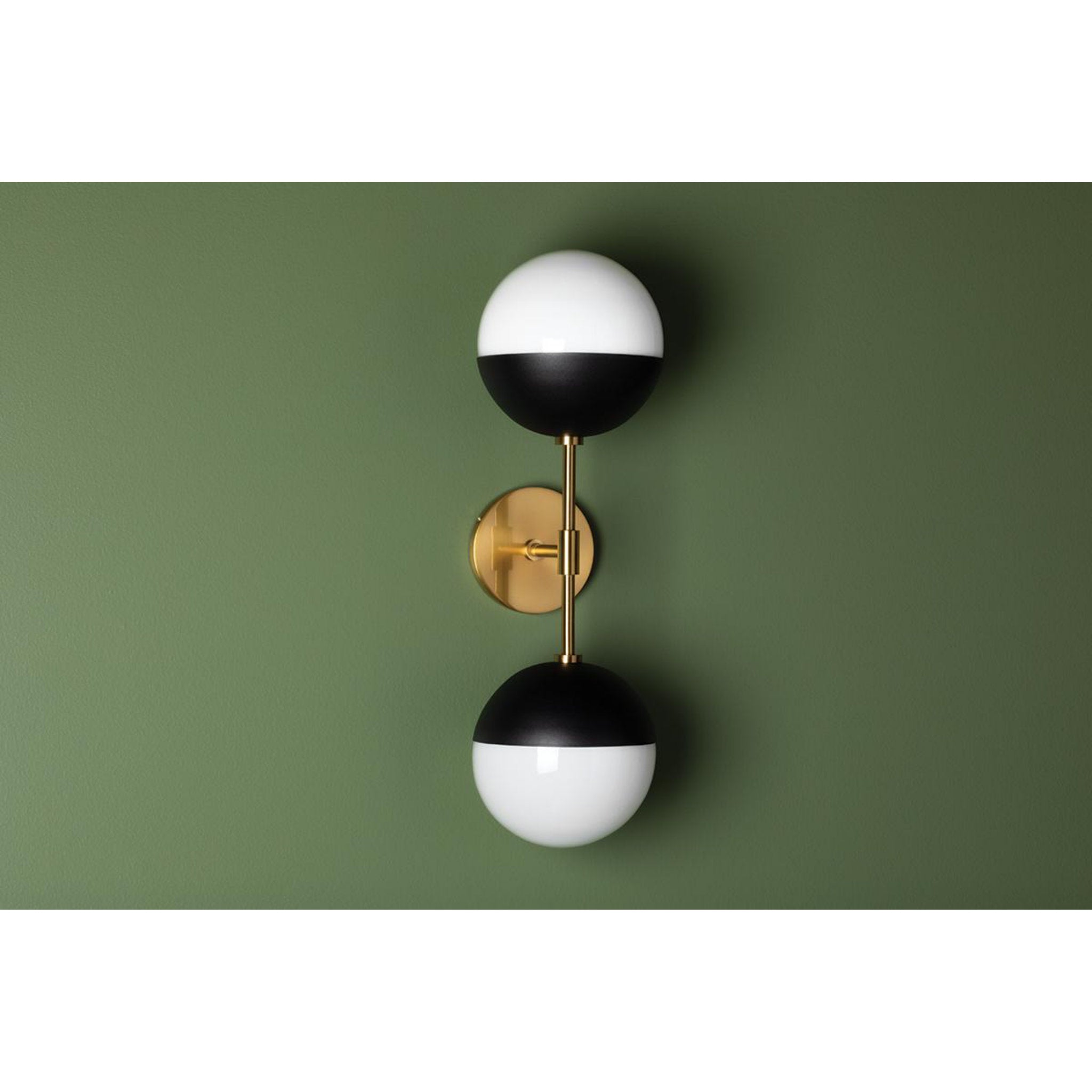 Renee 3-Light Semi Flush in Aged Brass/Black 21.75L x 19.75W x 11H