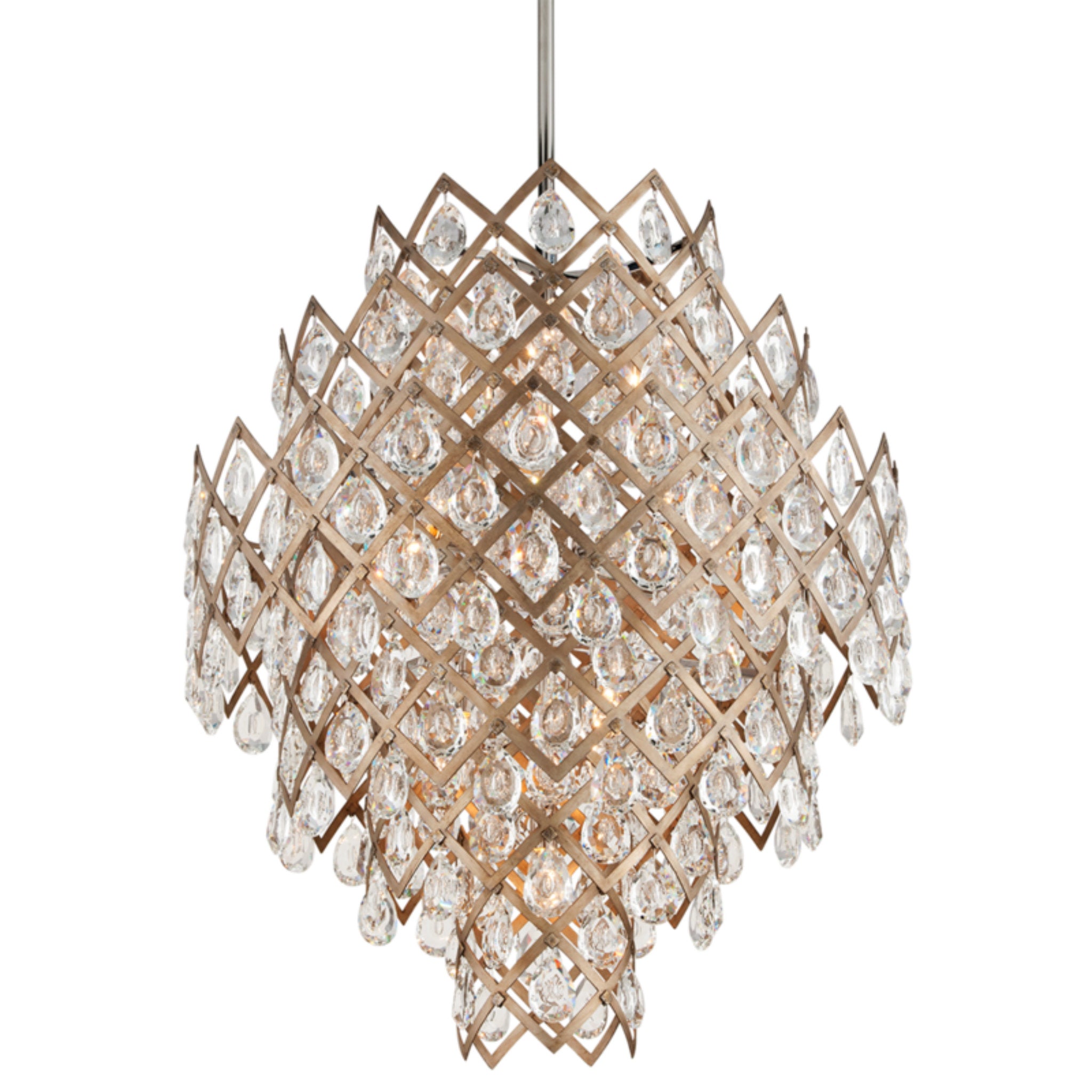 Tiara 11-Light Chandelier in Vienna Bronze 32.25L x 32.25W x 39H