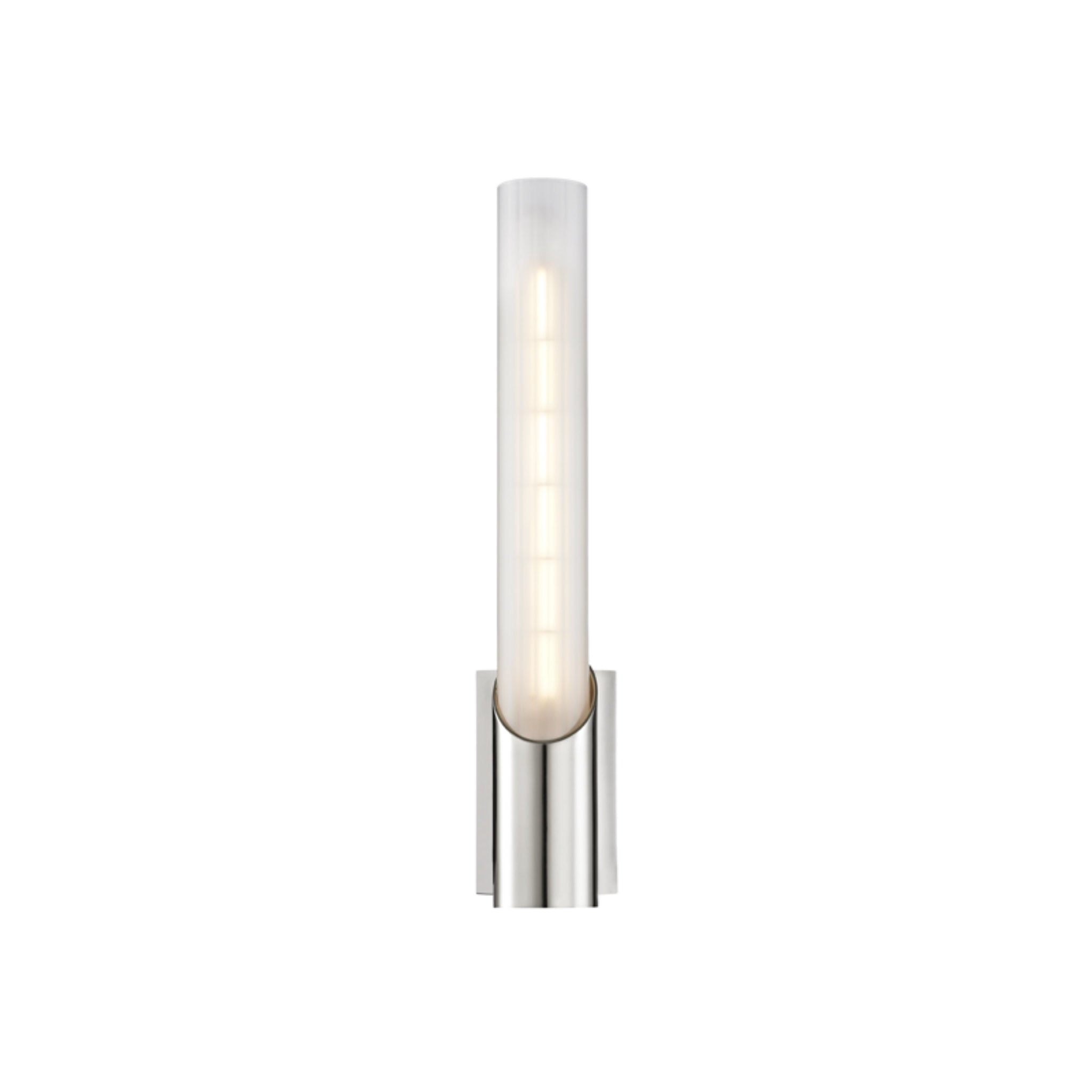 Pylon 1-Light Wall Sconce in Polished Nickel 2.75L x 2.75W x 13.75H