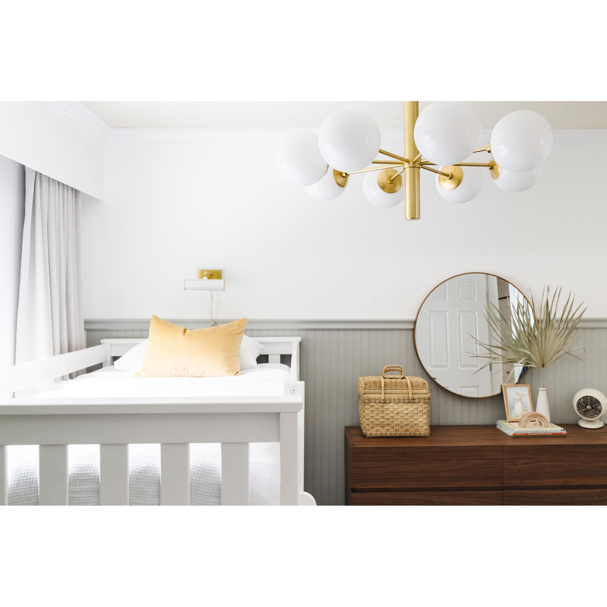 Stella 8-Light Chandelier in Aged Brass 36L x 36W x 23H