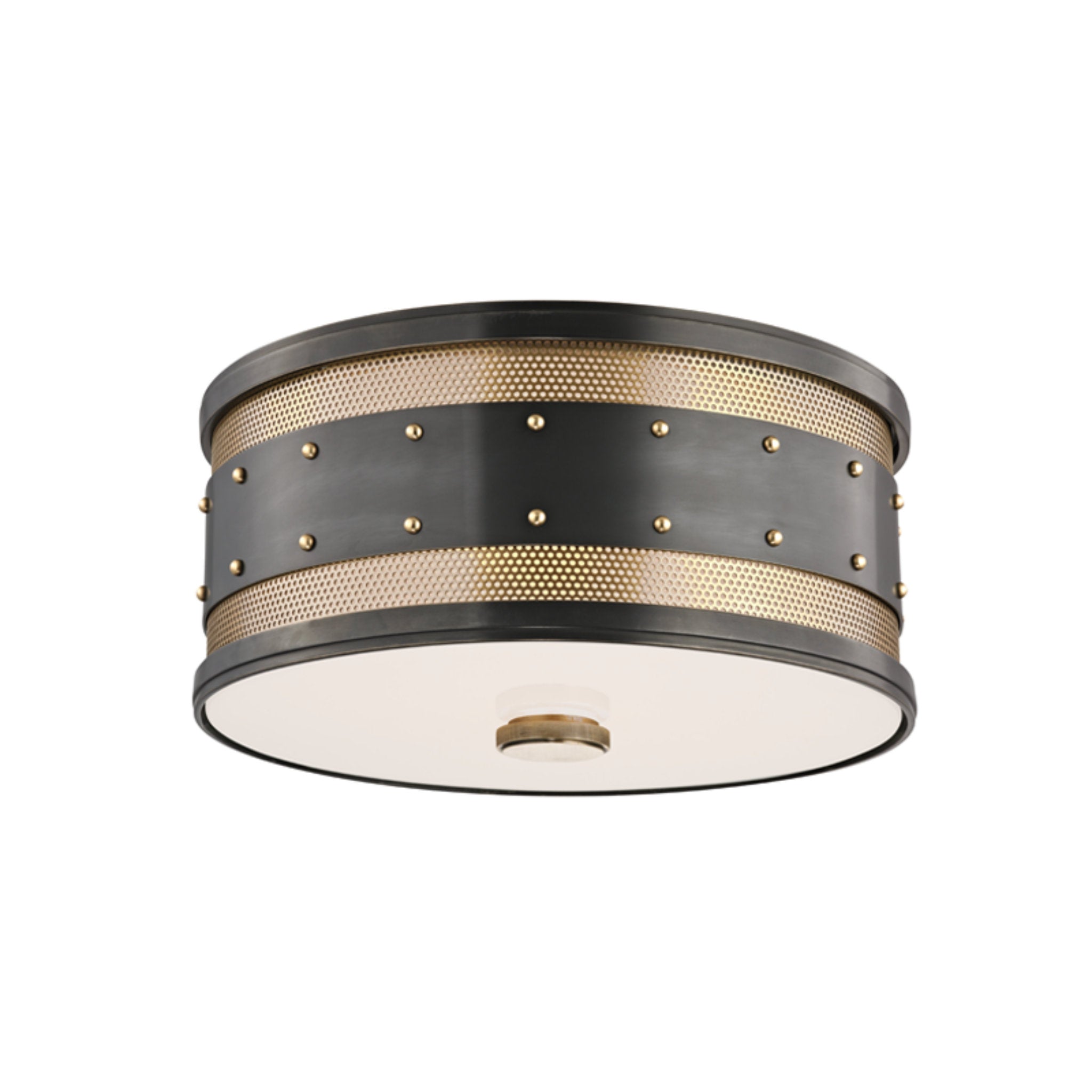 Gaines 2-Light Flush Mount in Aged Old Bronze 12L x 12W x 5.5H