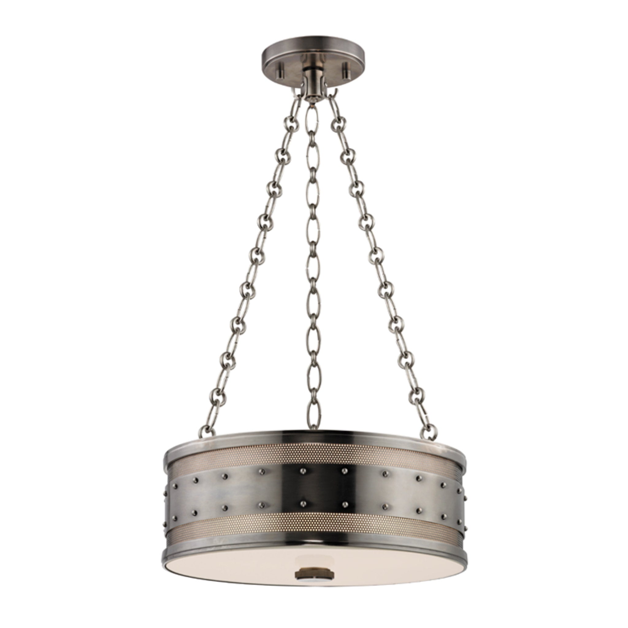 Gaines 3-Light Pendant in Historic Nickel 16L x 16W x 5.75H