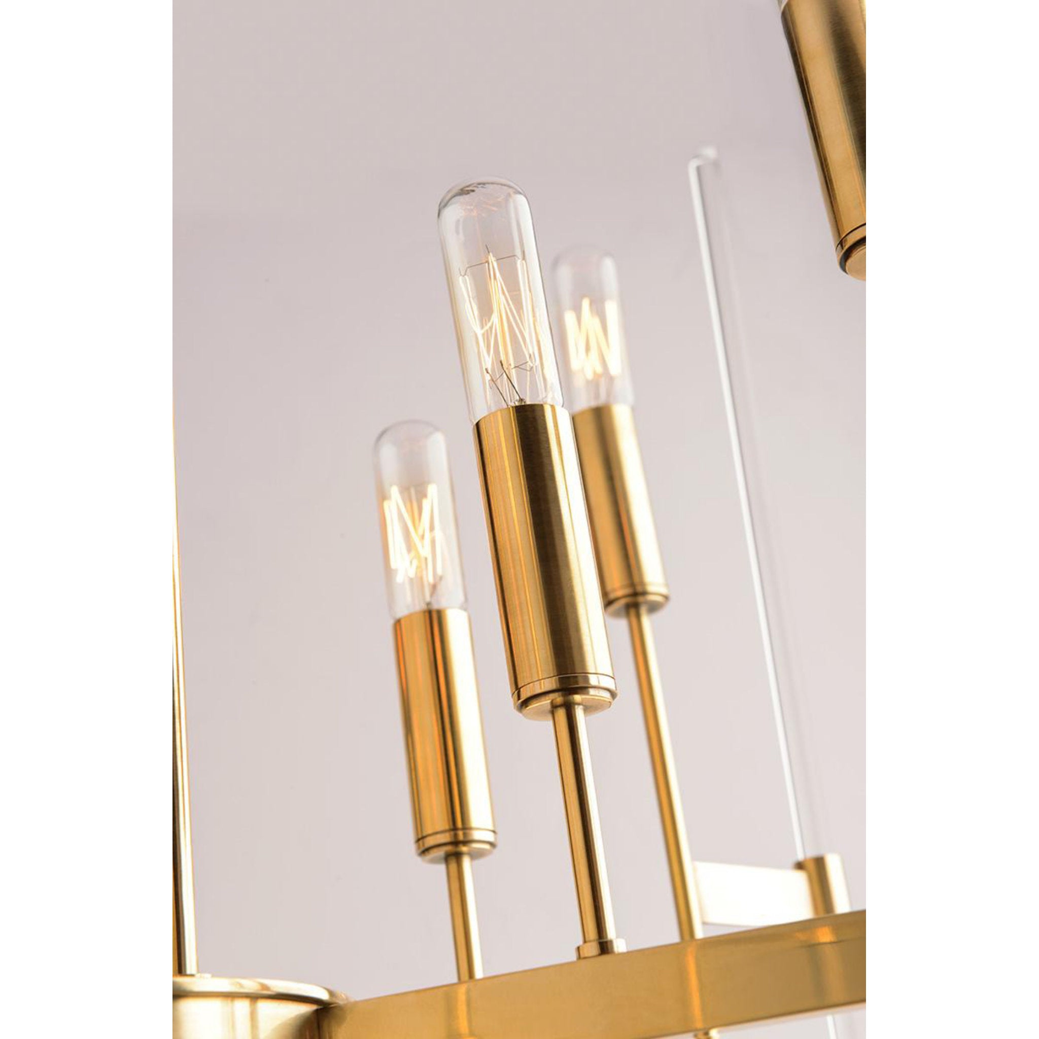 Bari 16-Light Chandelier in Aged Brass 30L x 30W x 29H