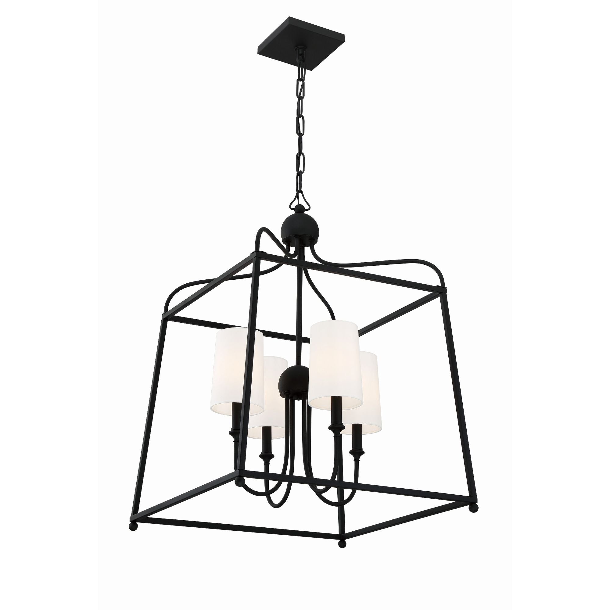 Libby Langdon Sylvan 21.5'' Black Forged Chandelier Black 21.5"W x 29.75"H x 21.5"D