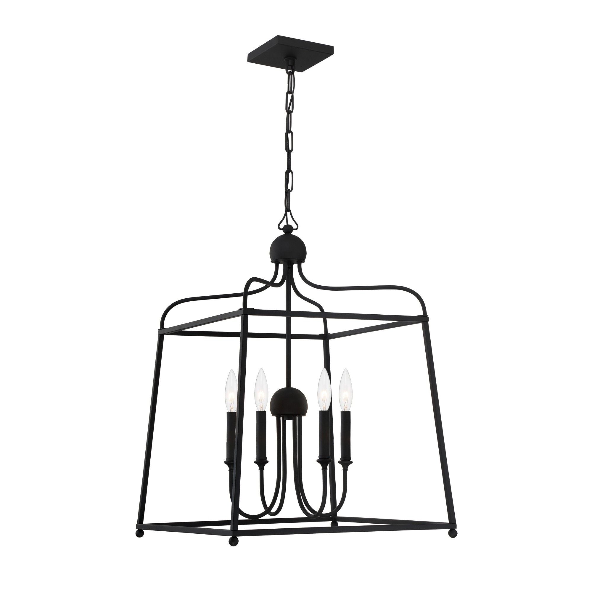 Libby Langdon Sylvan 21.5'' Black Forged Chandelier Black 21.5"W x 29.75"H x 21.5"D