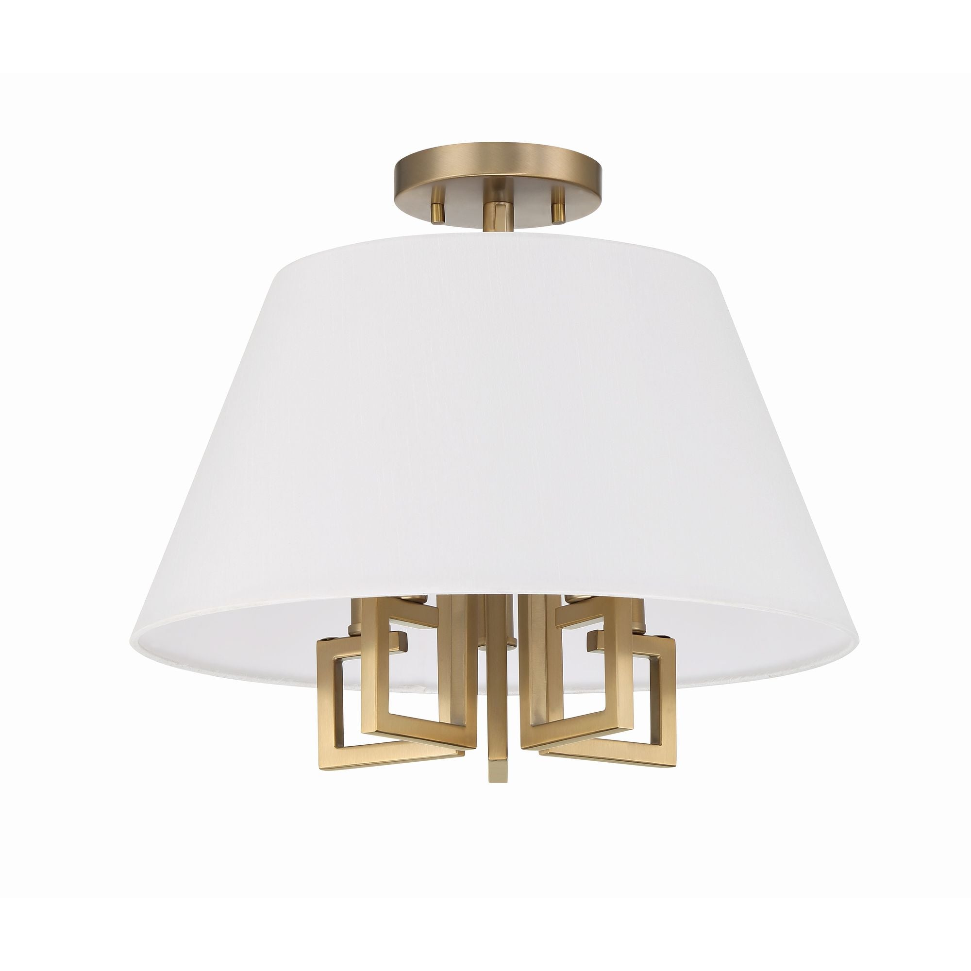 Libby Langdon Westwood 16'' Vibrant Gold Semi Flush Mount Gold 16"W x 15"H x 16"D