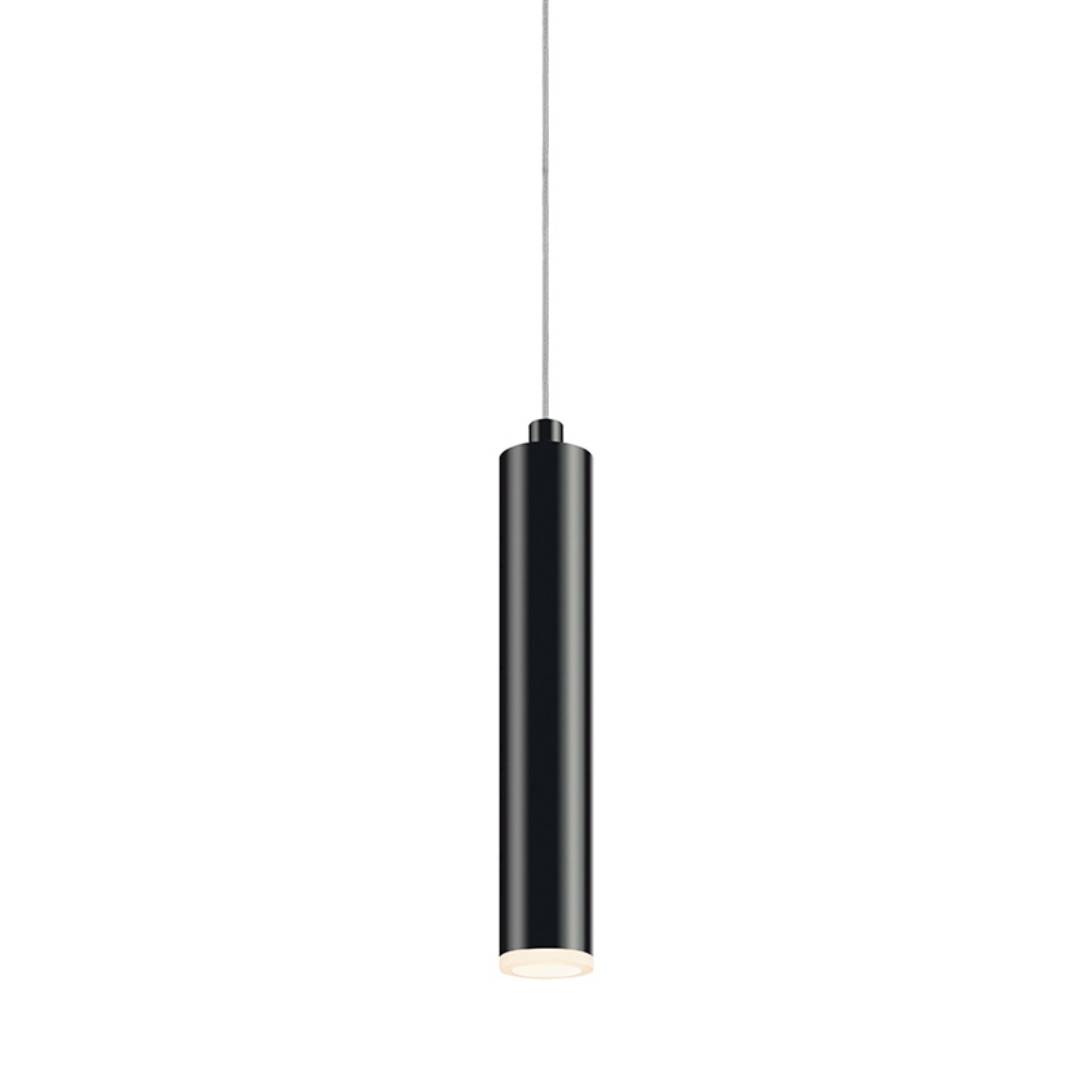 Sonneman 2390.25 Micro Tube LED Pendant in Satin Black Open Box