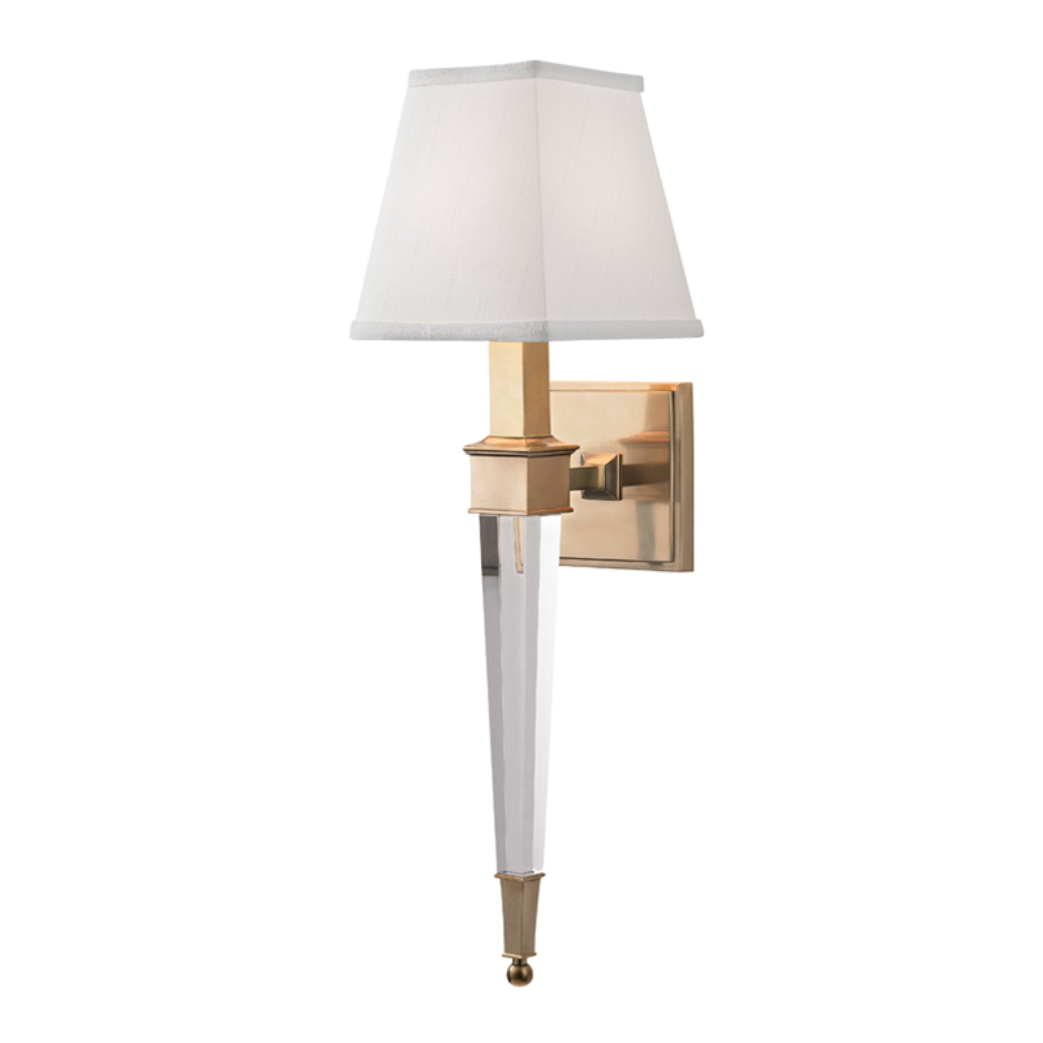 Ruskin 1-Light Wall Sconce in Aged Brass 5.75L x 5.75W x 20.5H