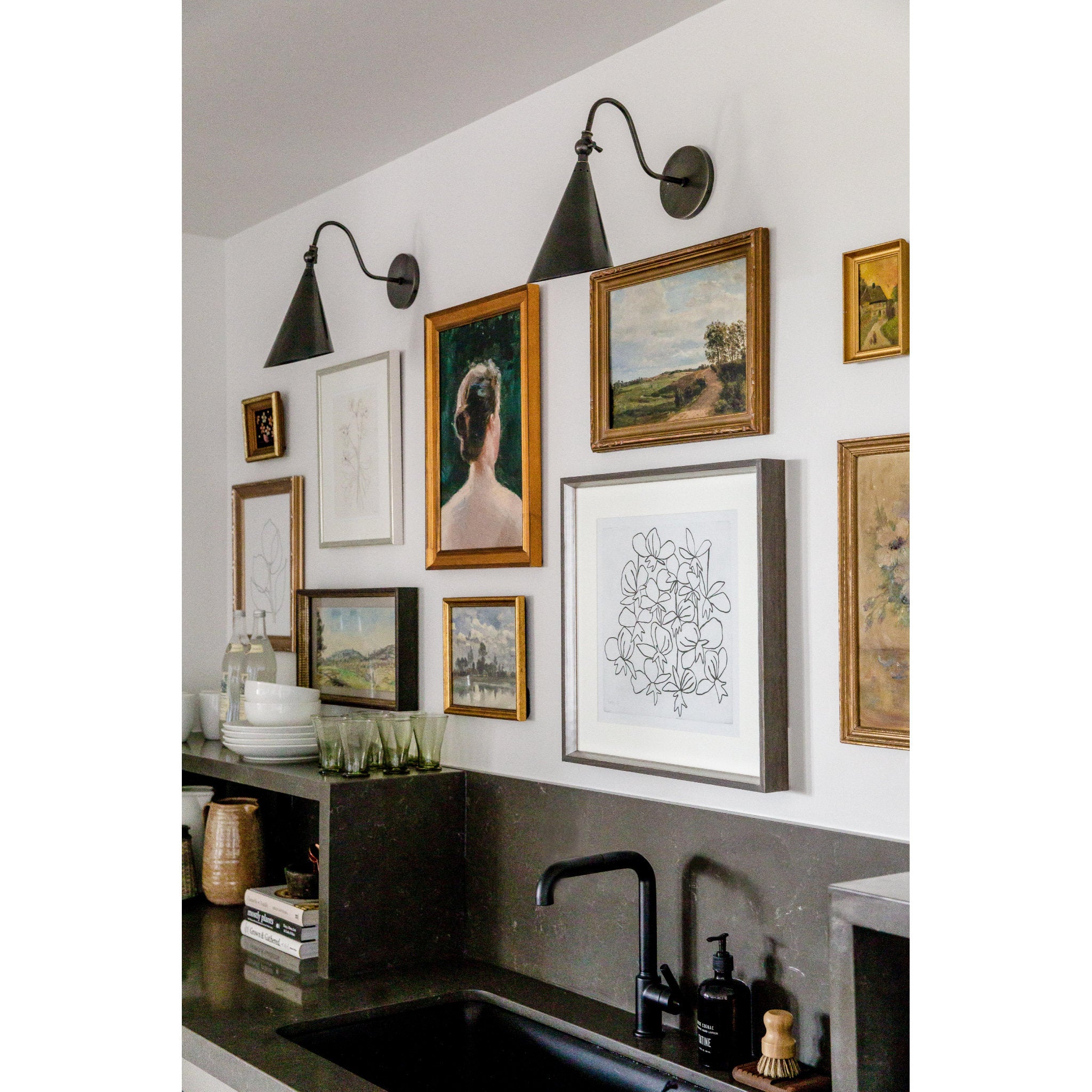 Lupe 1-Light Wall Sconce in Old Bronze 4.75L x 6.25W x 12H