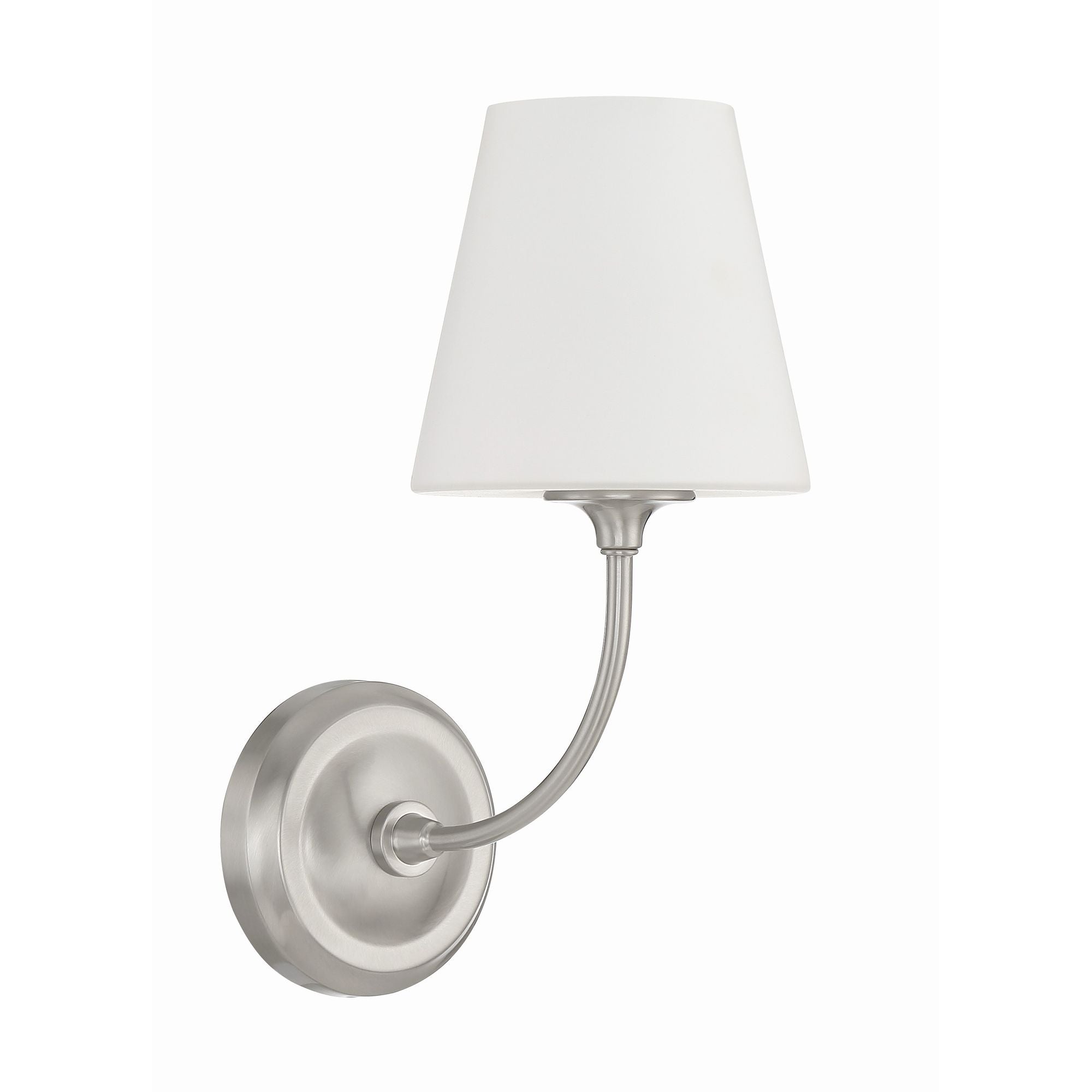 Libby Langdon Sylvan 6'' Brushed Nickel Sconce Silver 6"W x 13.25"H x 9.75"D