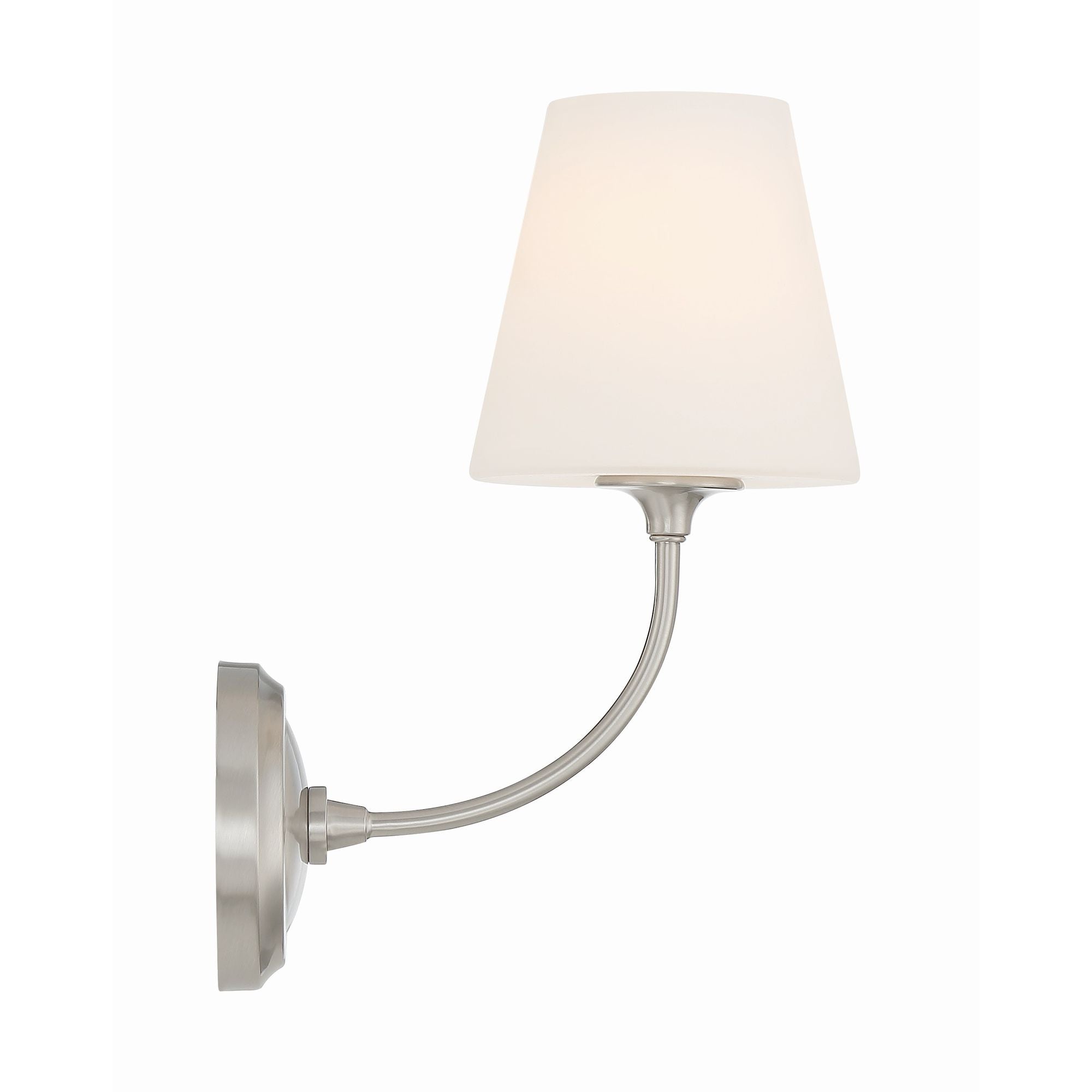 Libby Langdon Sylvan 6'' Brushed Nickel Sconce Silver 6"W x 13.25"H x 9.75"D