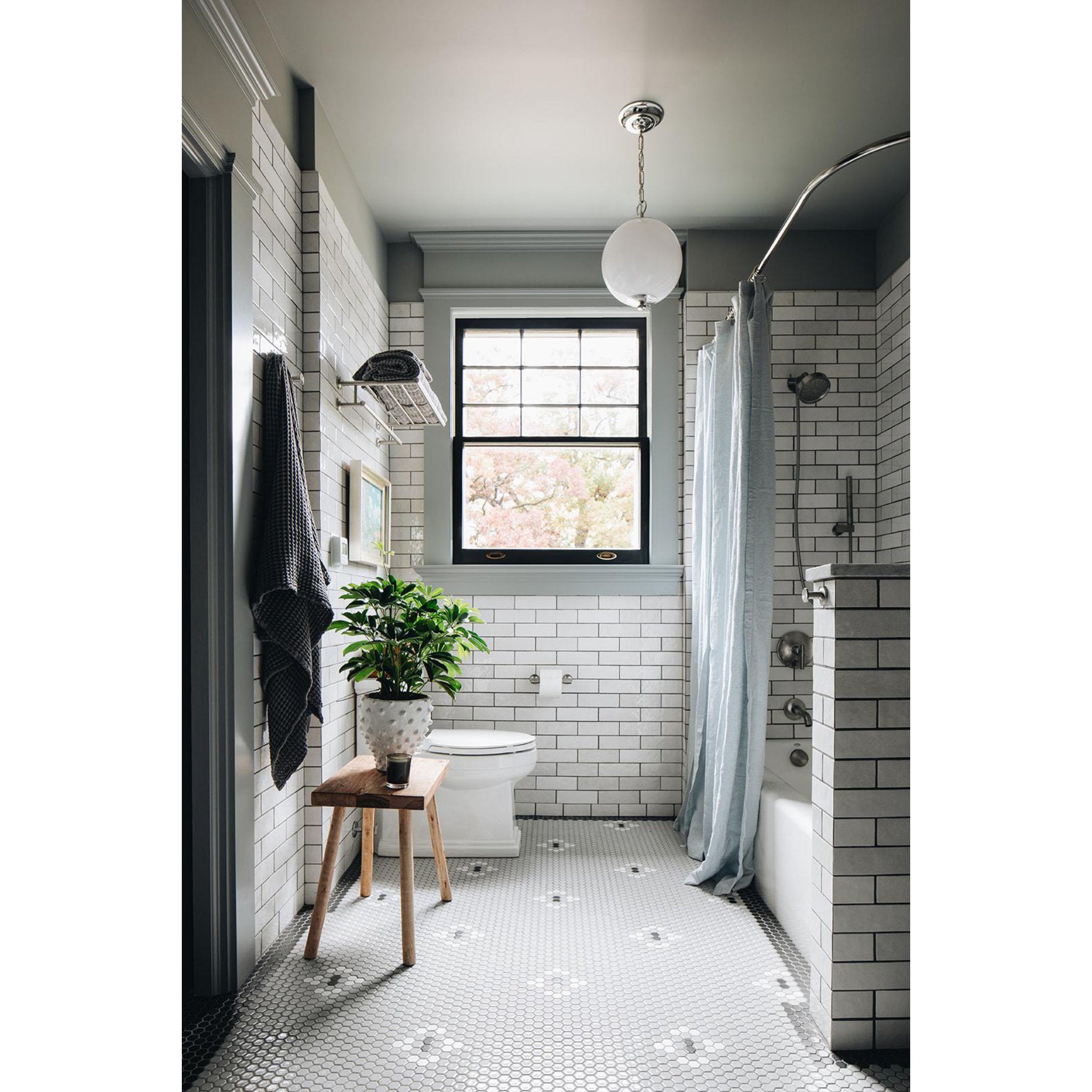 Sphere No.1 1-Light Pendant in Polished Nickel by Mark D. Sikes 11.25L x 11.25W x 15.25H