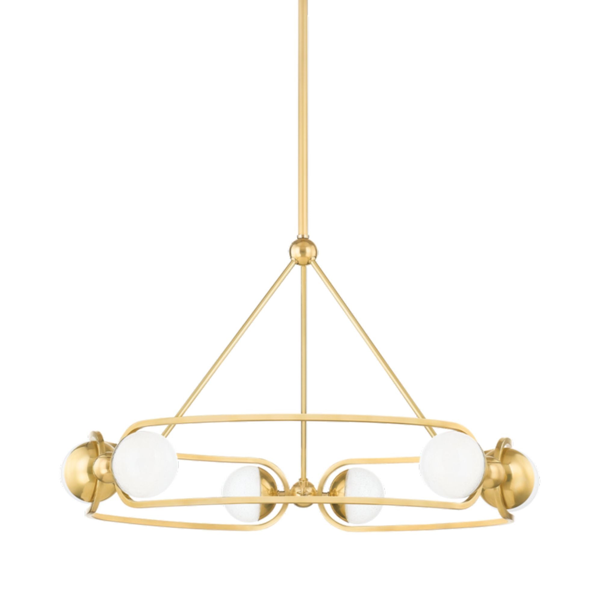 Hartford 6-Light Chandelier in Aged Brass 30.5L x 30.5W x 18.25H