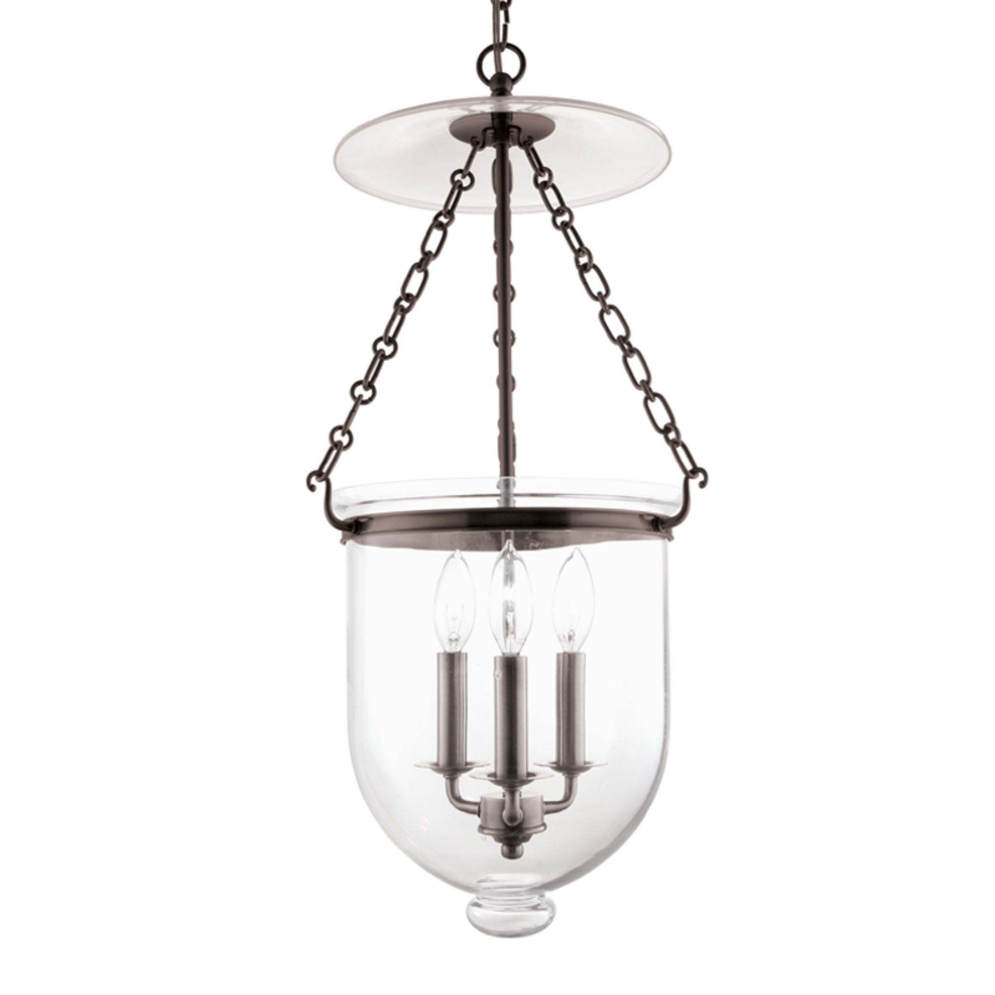 Hampton 3-Light Pendant in Old Bronze 12L x 12W x 25H