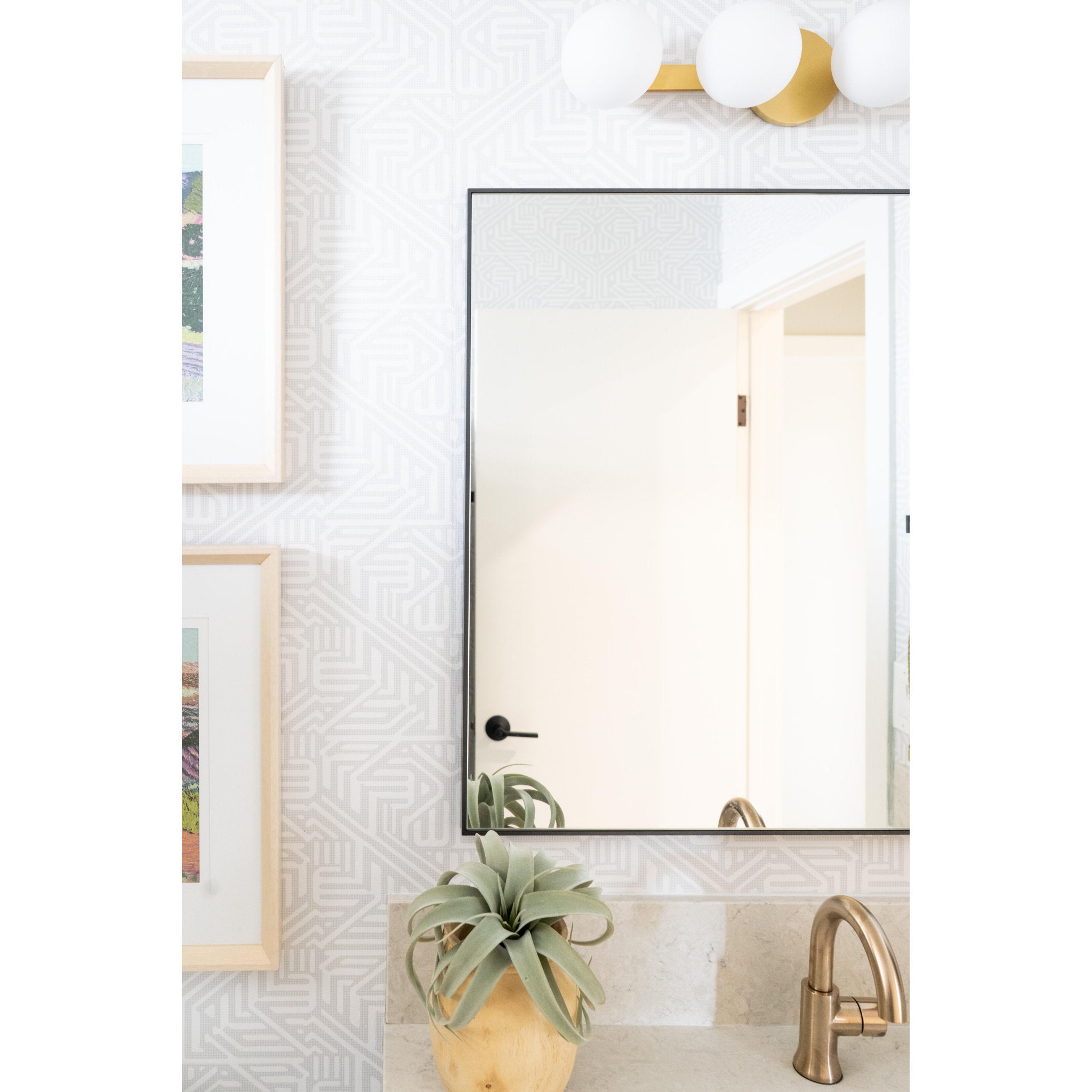 Baird 4-Light Bath and Vanity in Aged Brass 23.5L x 23.5W x 4.75H