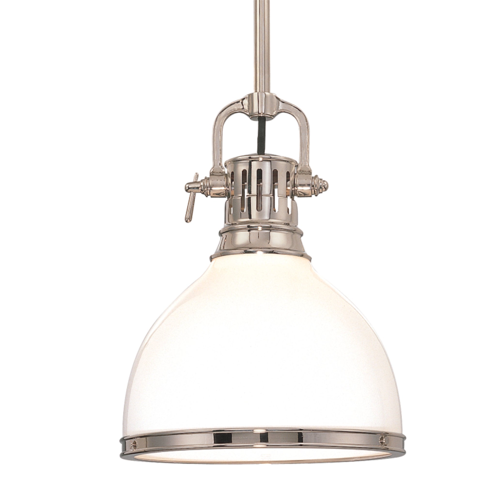 Randolph 1-Light Pendant in Polished Nickel 7W x 11H