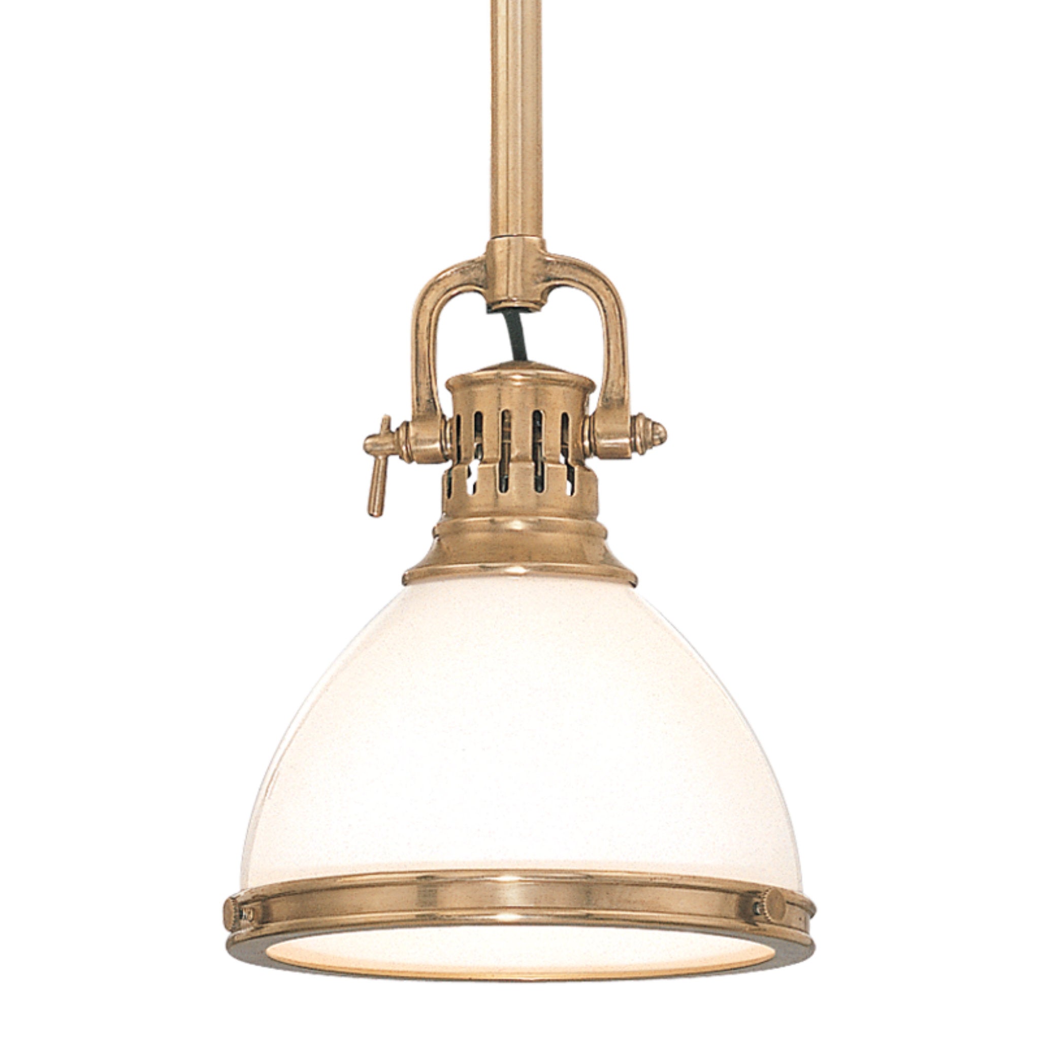 Randolph 1-Light Pendant in Aged Brass 10L x 10W x 15H