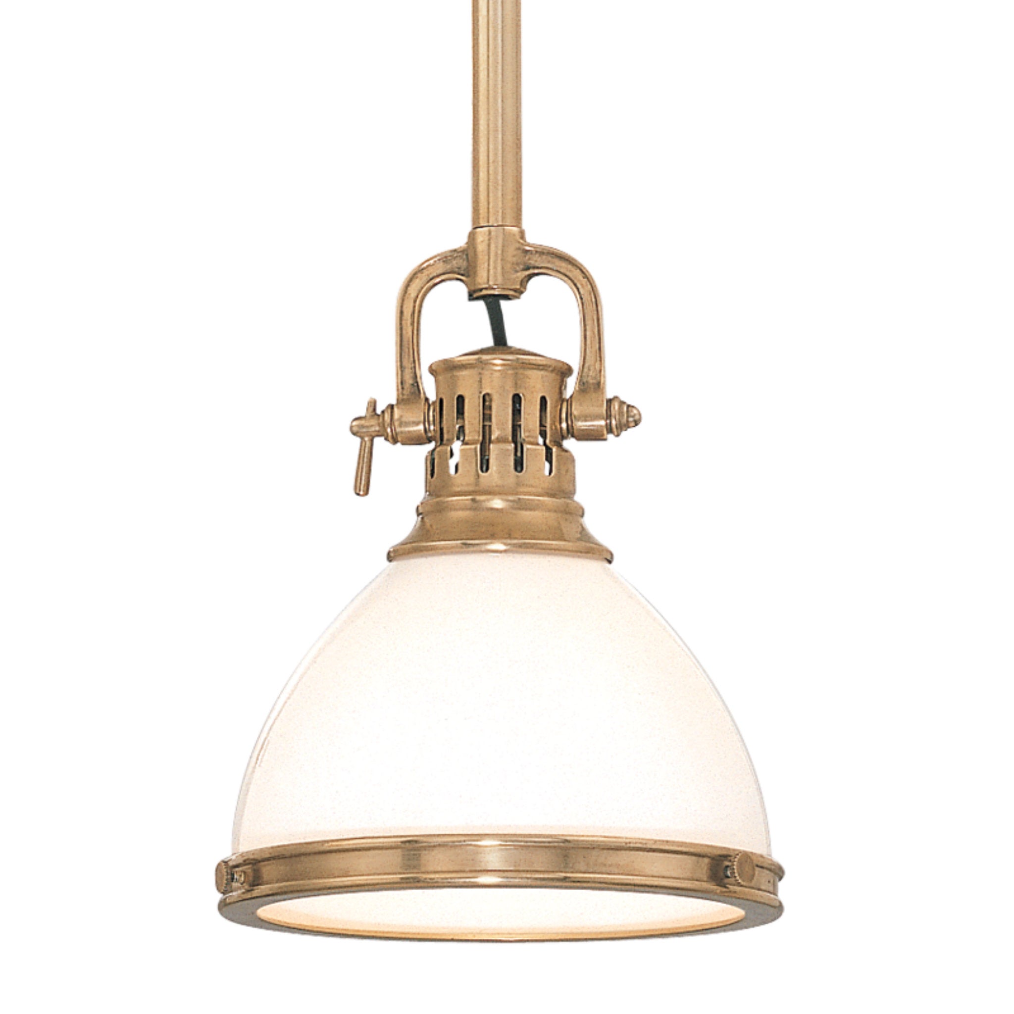 Randolph 1-Light Pendant in Aged Brass 13L x 13W x 18.5H