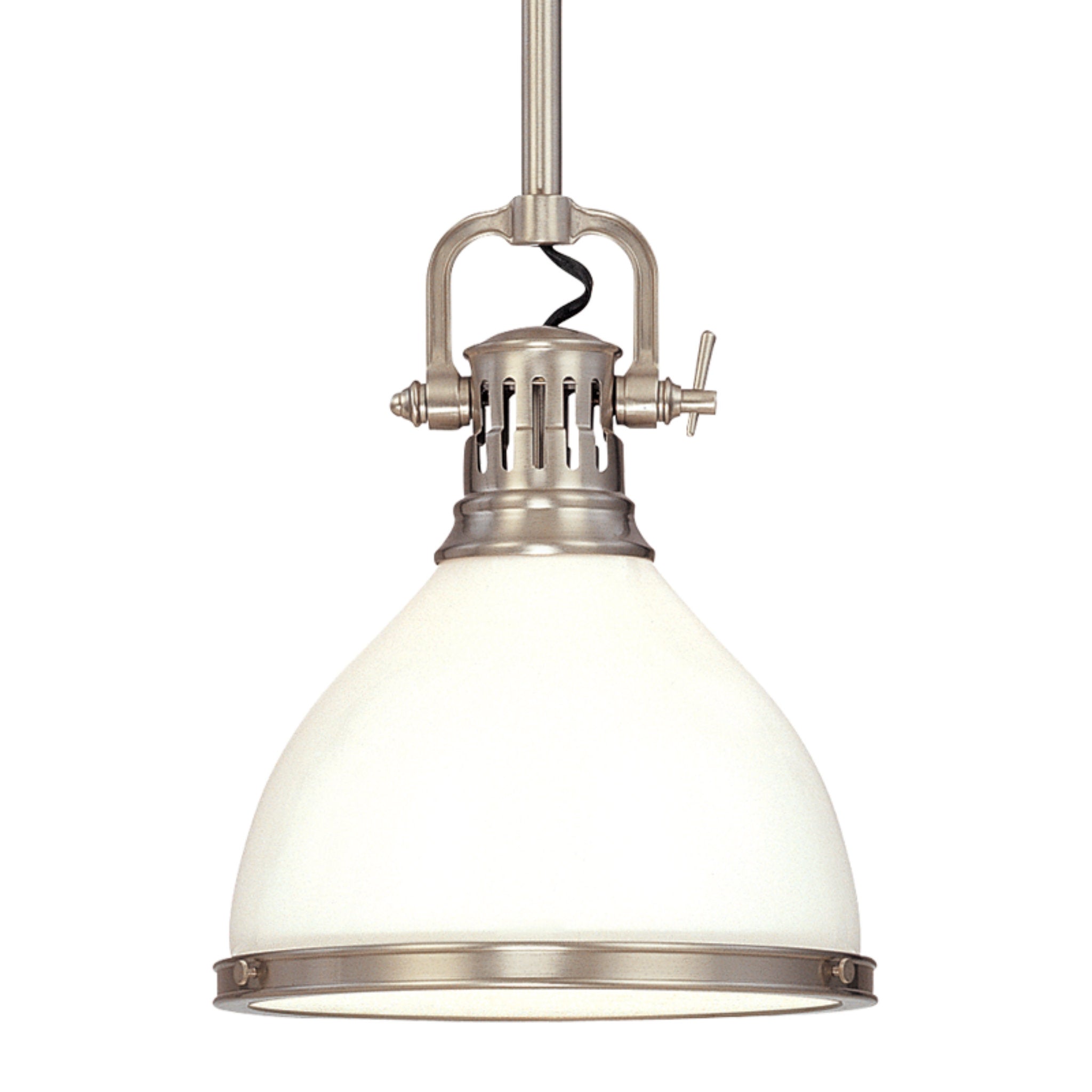 Randolph 1-Light Pendant in Satin Nickel 13L x 13W x 18.5H