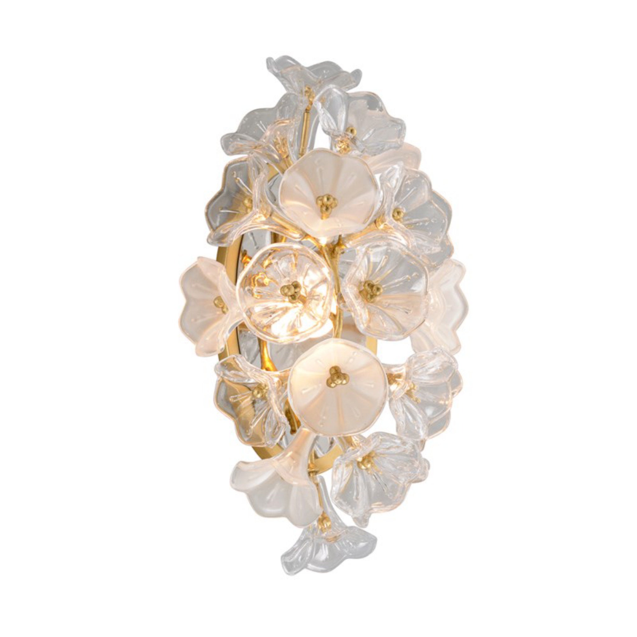 Jasmine 1-Light Wall Sconce in Gold Leaf 9L