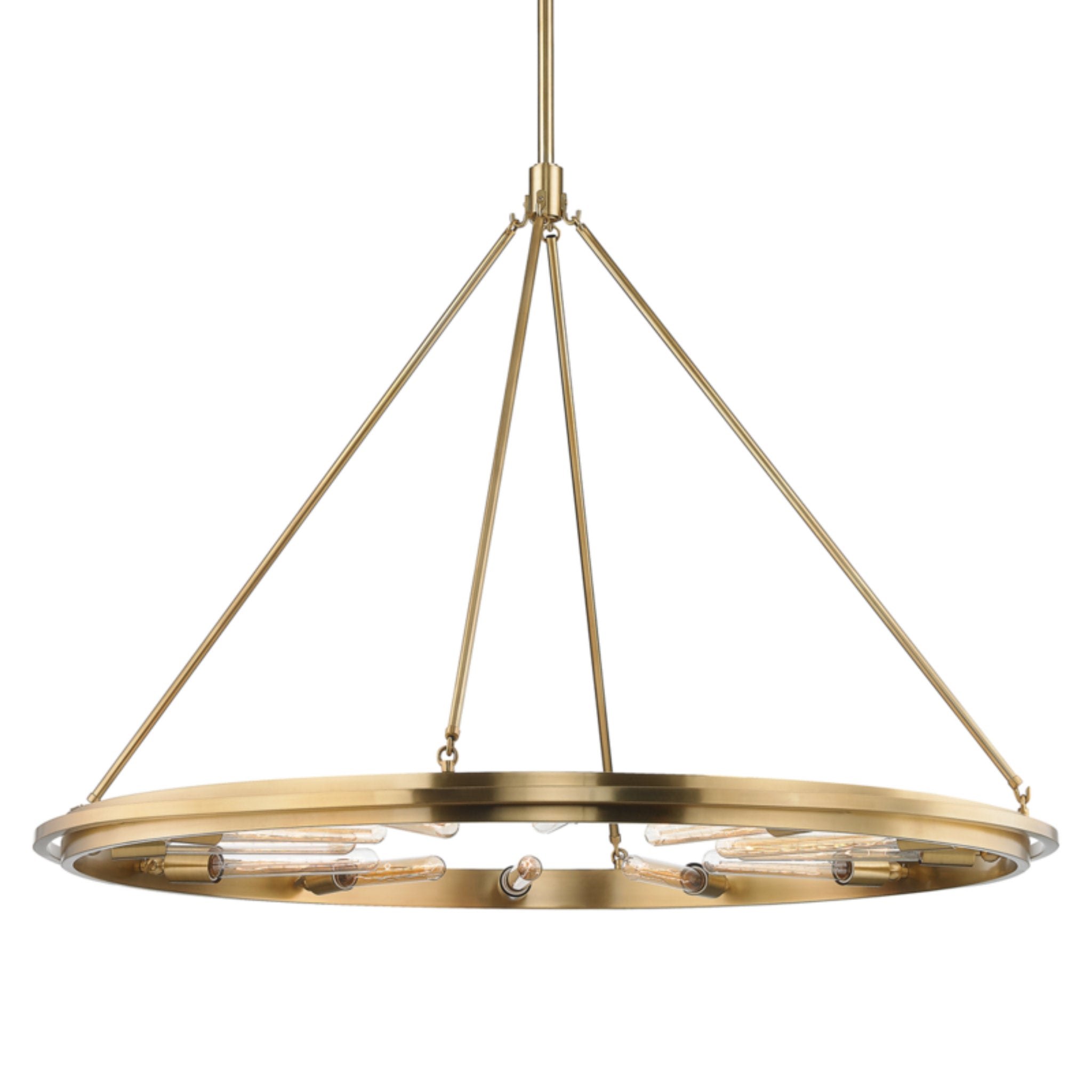 Chambers 12-Light Chandelier in Aged Brass 45L x 45W x 33.75H