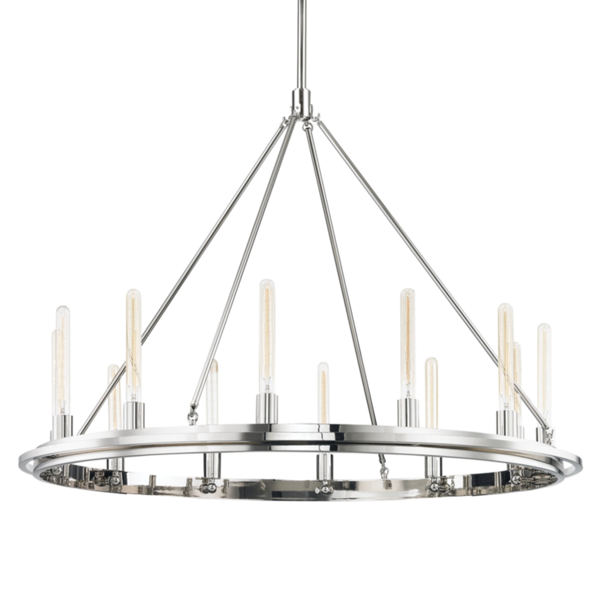 Chambers 12-Light Chandelier in Polished Nickel 45L x 45W x 33.75H