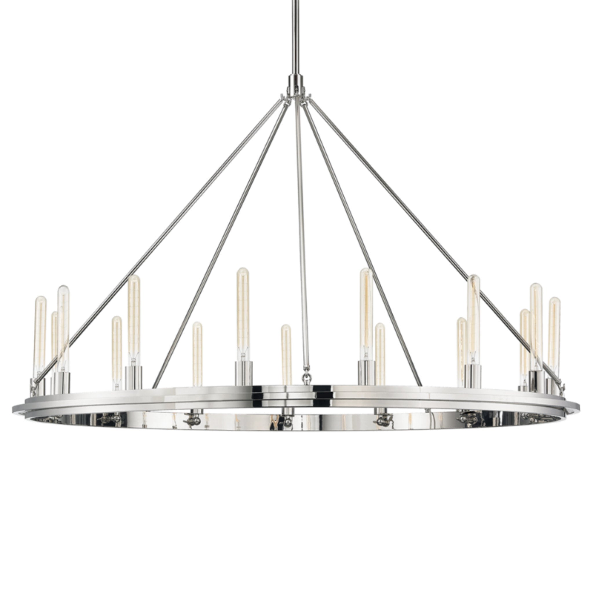 Chambers 15-Light Chandelier in Polished Nickel 58.25L x 58.25W x 38.25H