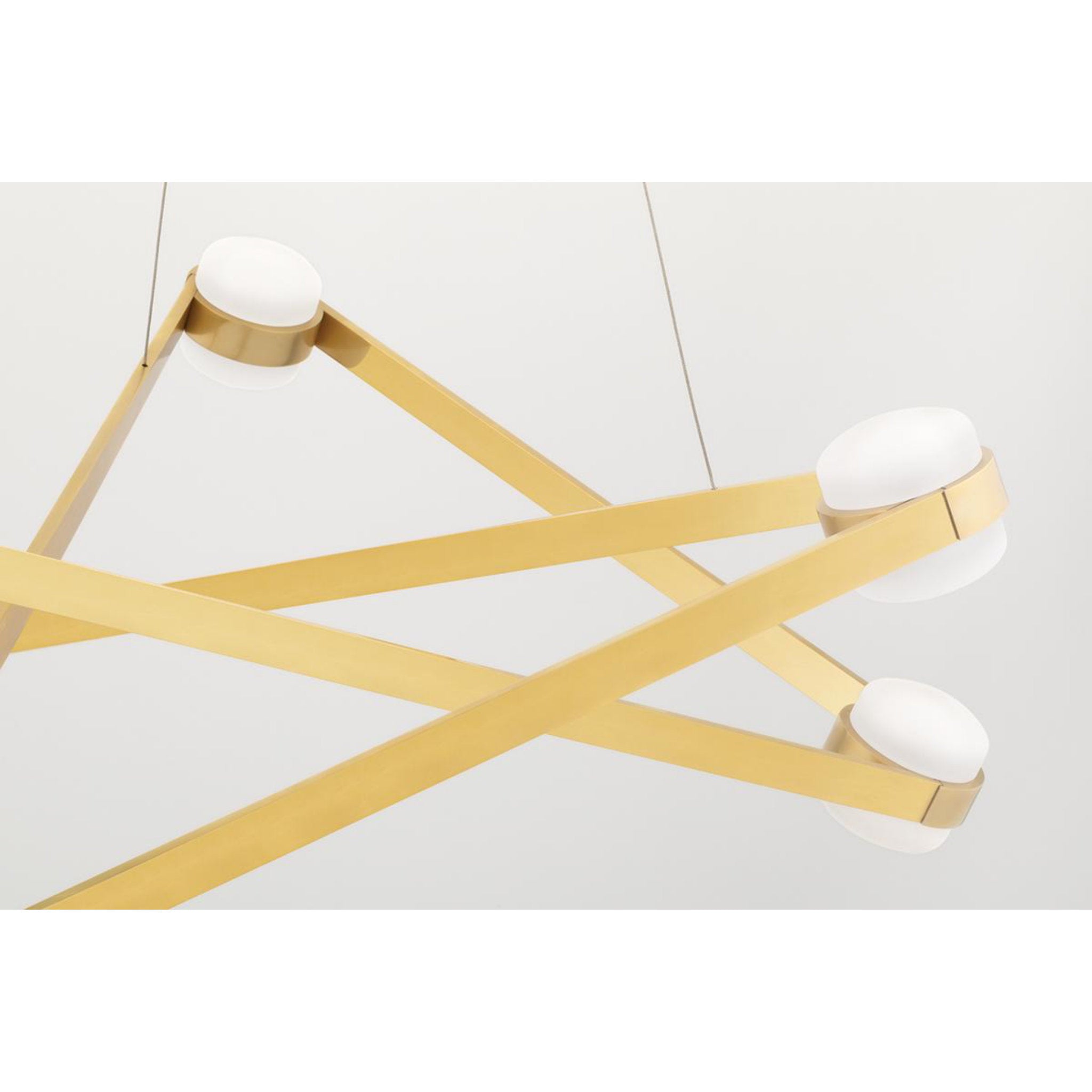 Orbit 6-Light Chandelier in Aged Brass 38L x 38W x 13.75H