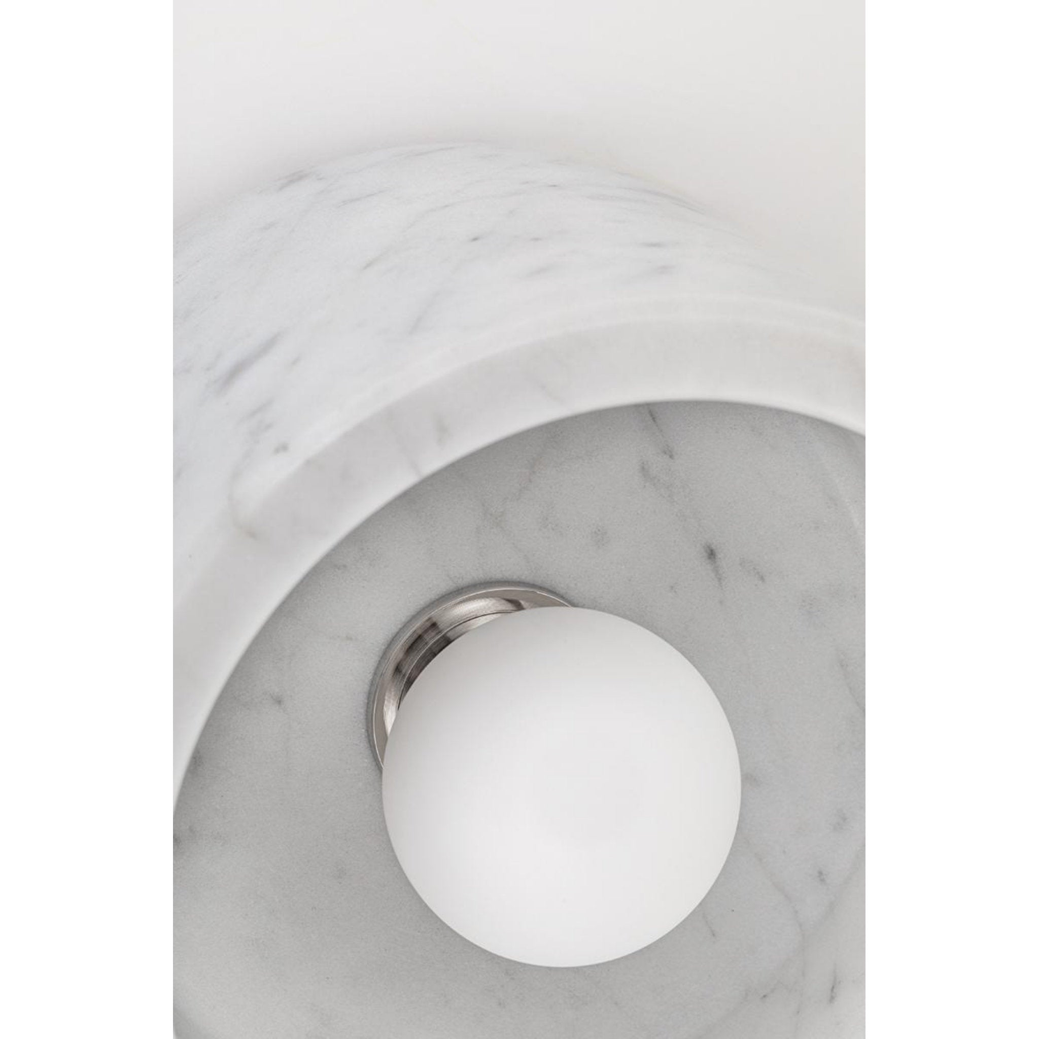 Loris 1-Light Flush Mount in Polished Nickel 6.25L x 6.25W x 4.75H