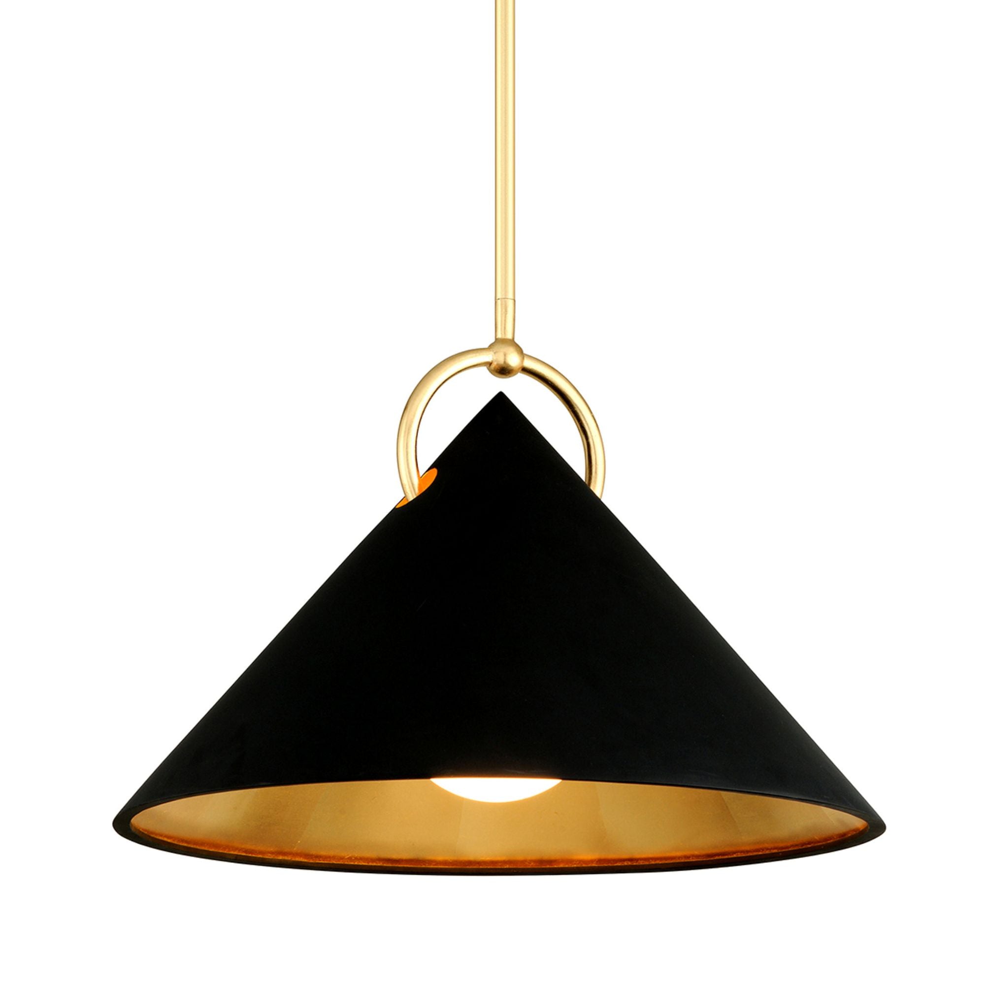 Charm 1-Light Pendant in Gold Leaf 23L x 23W x 16.5H