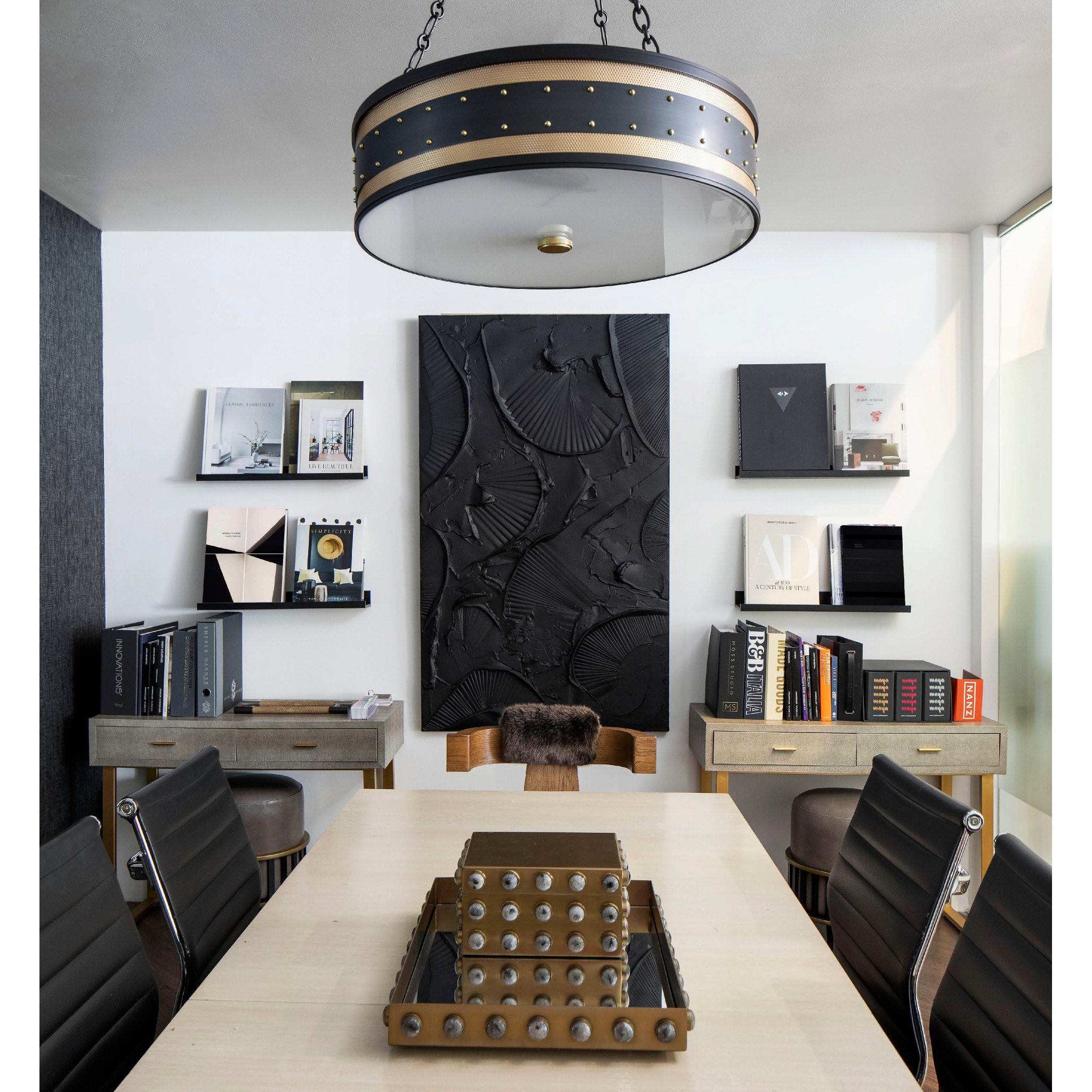 Gaines 4-Light Chandelier in Aged Old Bronze 22L x 22W x 5.75H