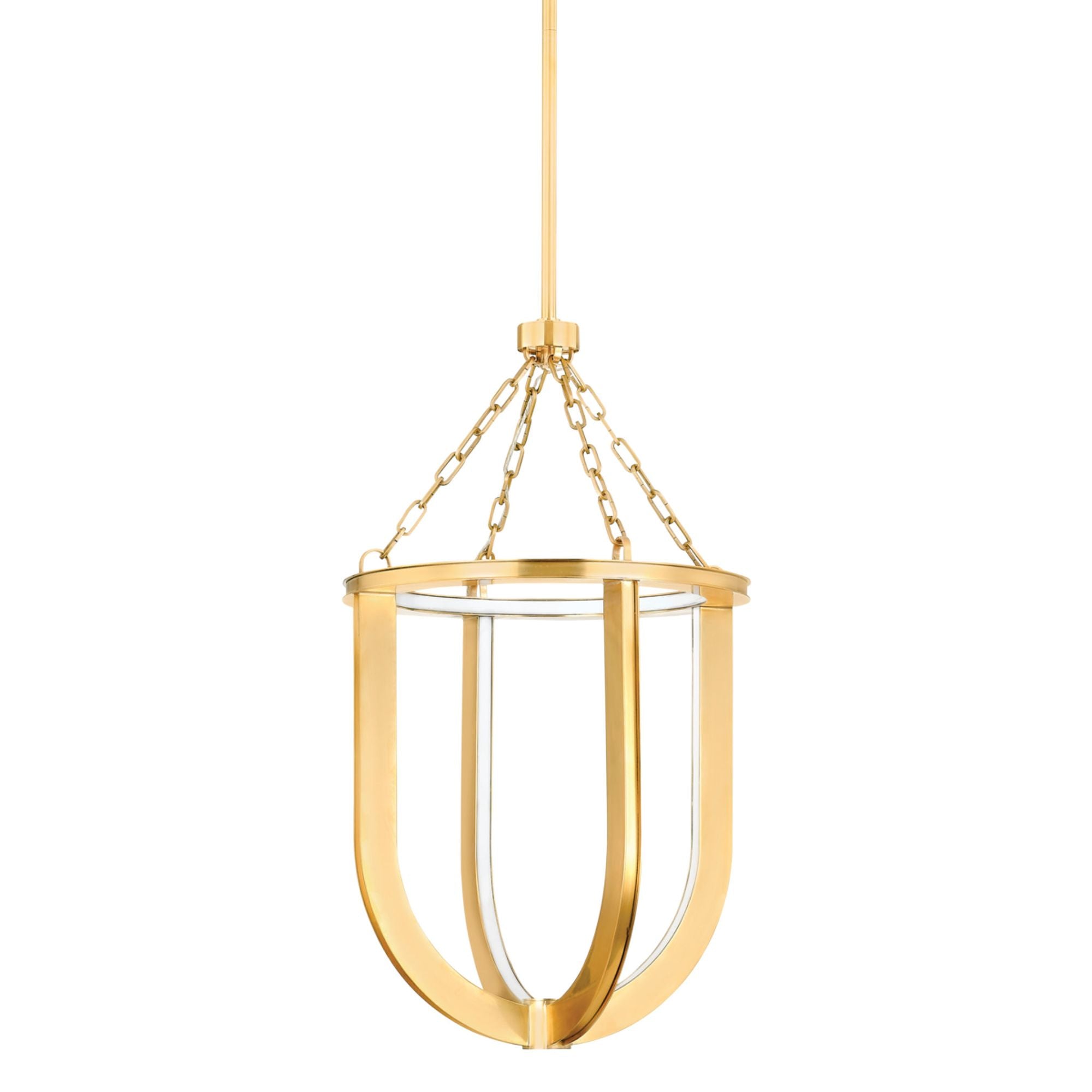 Tournu 1-Light Lantern in Aged Brass 16.25L x 16.25W x 28.75H